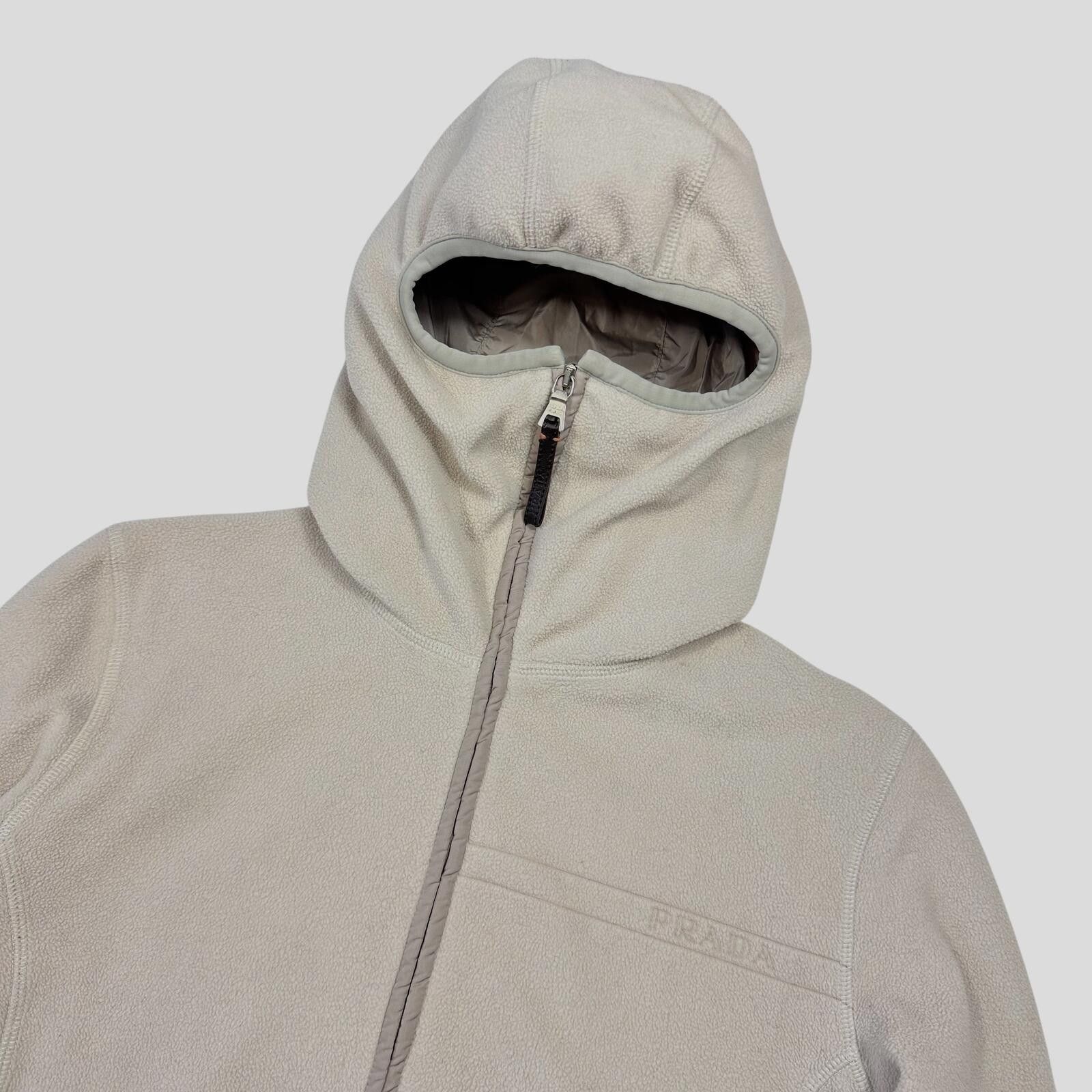 Prada Prada Sport 2006 Spellout Logo Balaclava Fleece Jacket - M Size S / US 4 / IT 40 - 2 Thumbnail
