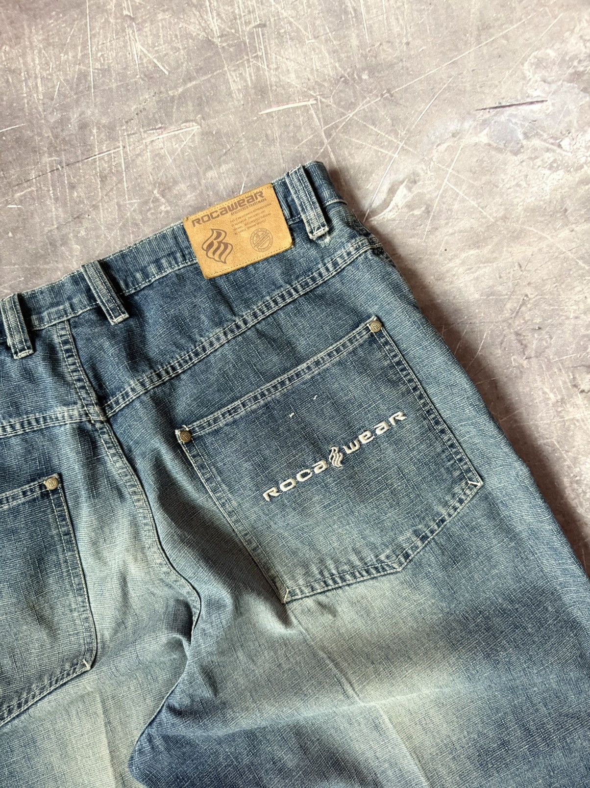 Rocawear Vintage Y2K Roca-Wear Denim Jeans (38X34) Size US 38 / EU 54 - 6 Thumbnail