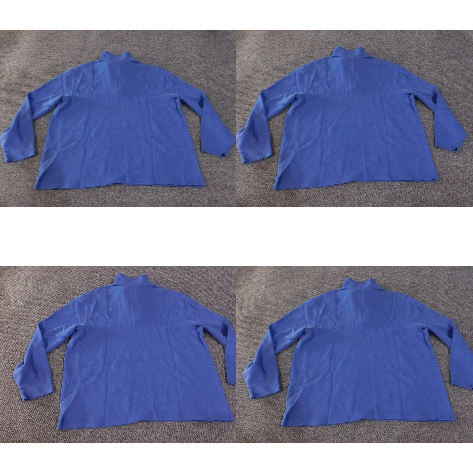 Polo Ralph Lauren VINTAGE Polo Ralph Lauren Pullover Mens 2XL Blue Quarter Zip Sweatshirt Mock Neck Cotton Big Pony Size US XXL / EU 58 / 5 - 8 Thumbnail