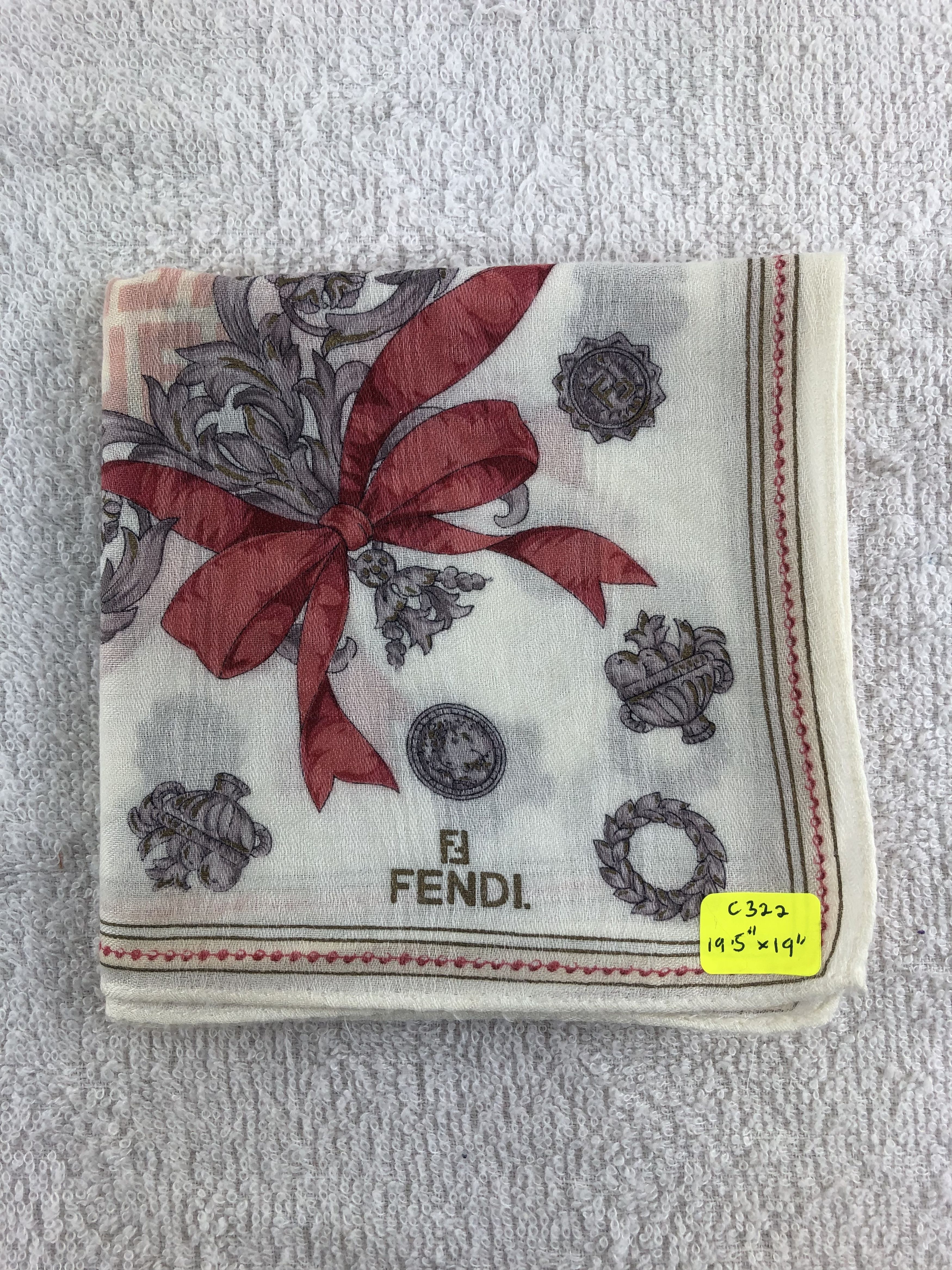 Vintage Fendi Handkerchief / Bandana / Neckerchief C322 Size ONE SIZE - 6 Thumbnail