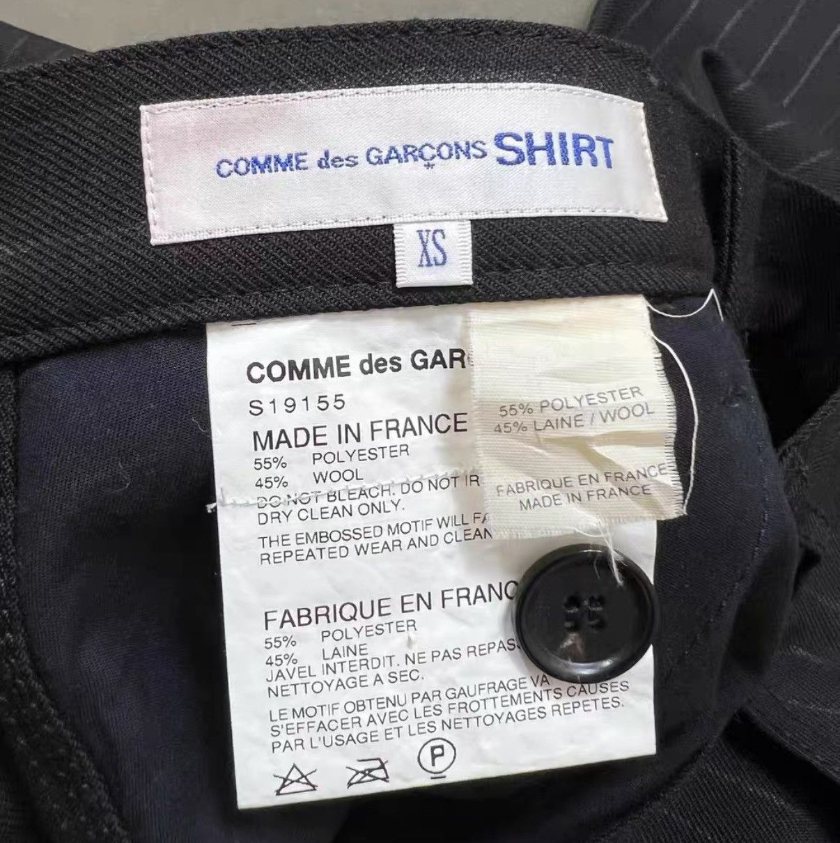 Comme des Garcons CDG SHIRT Comme des Garçons Wool Blend Striped Trousers J16 Size US 30 / EU 46 - 4 Thumbnail