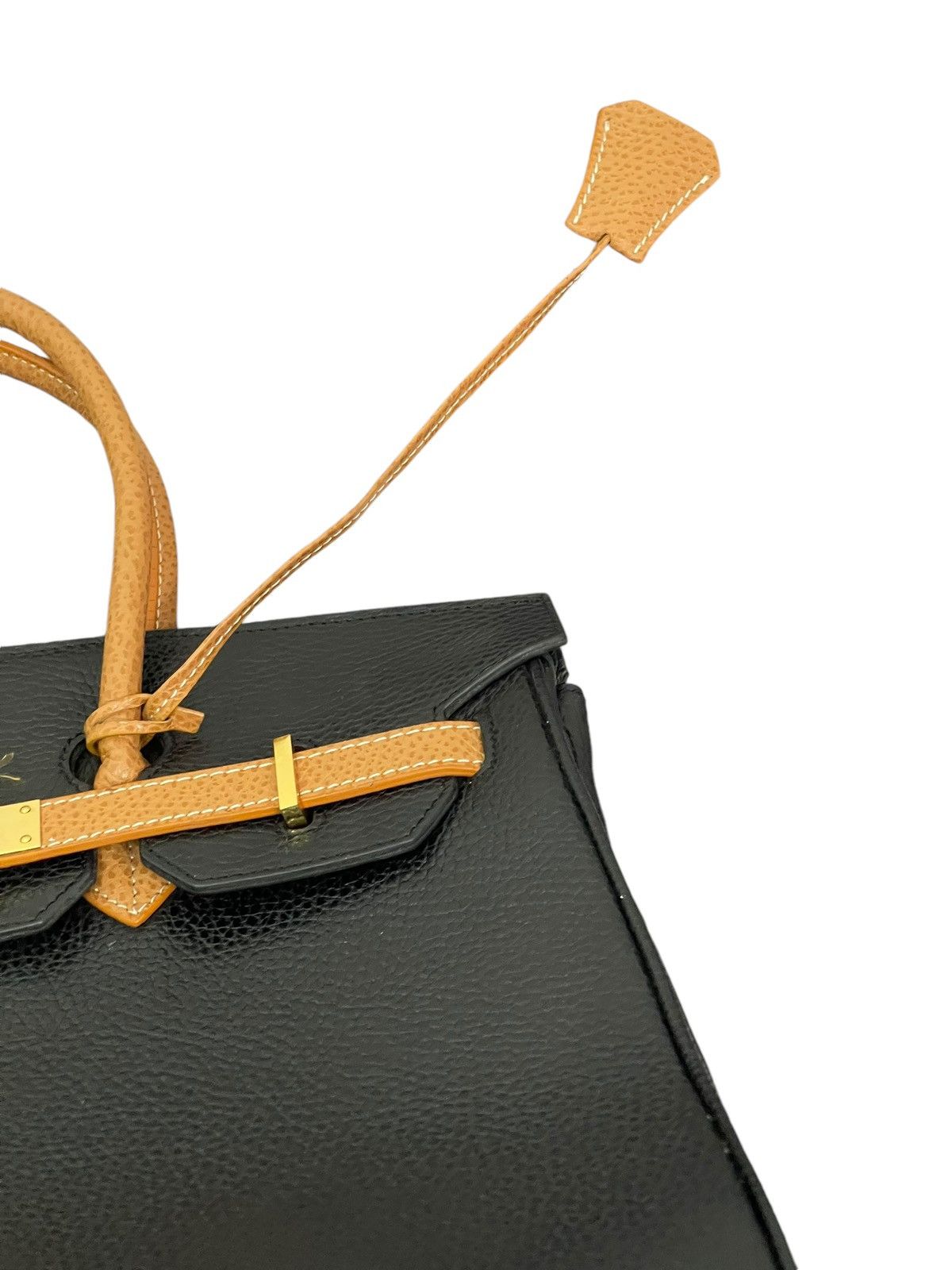 Genuine Leather Birkin Bag Leather Vintage Unknown Custom 1🟩1 Size ONE SIZE - 10 Thumbnail