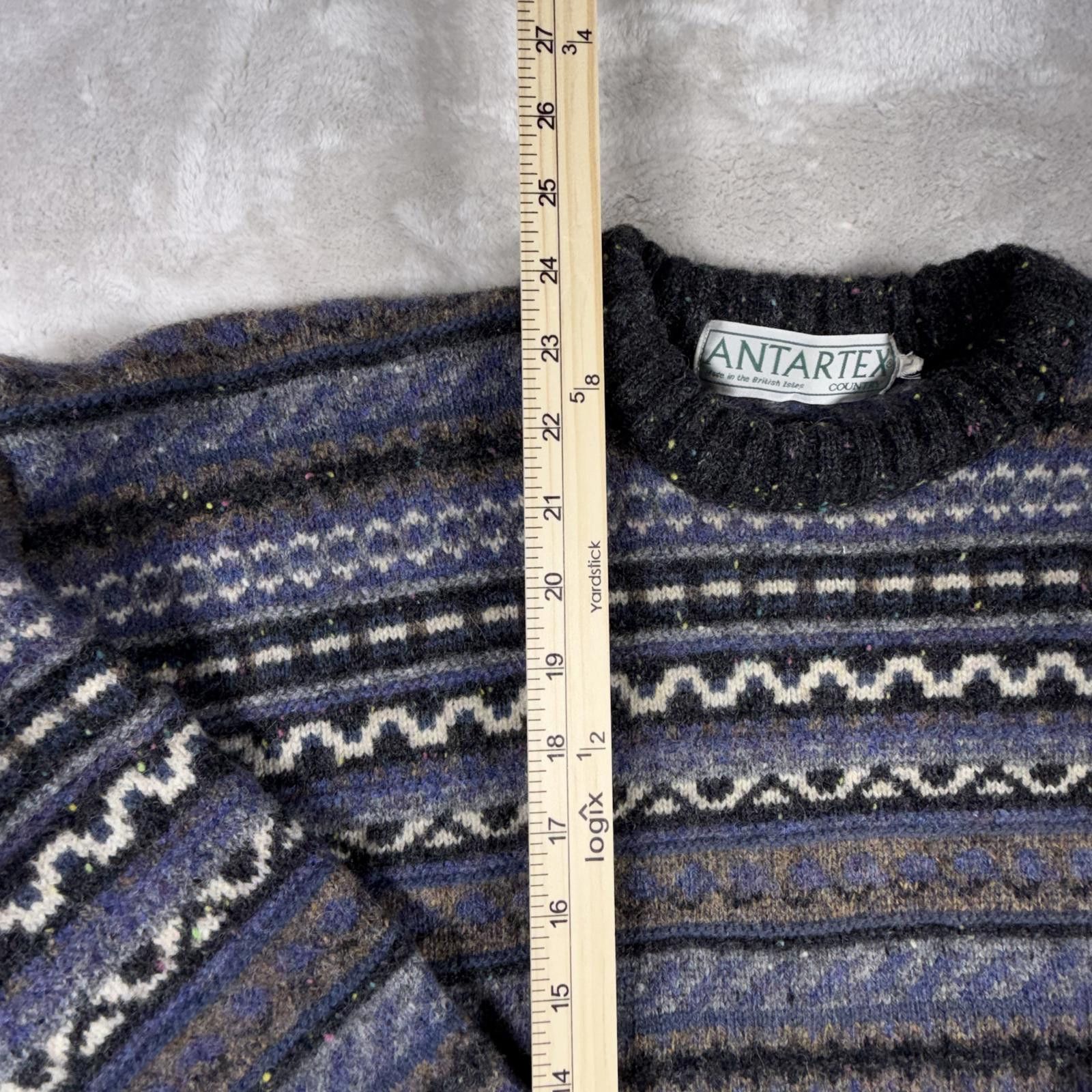 Other Antartex Sweater Men's L Vintage Pure Wool Great Britain Size US L / EU 52-54 / 3 - 3 Thumbnail