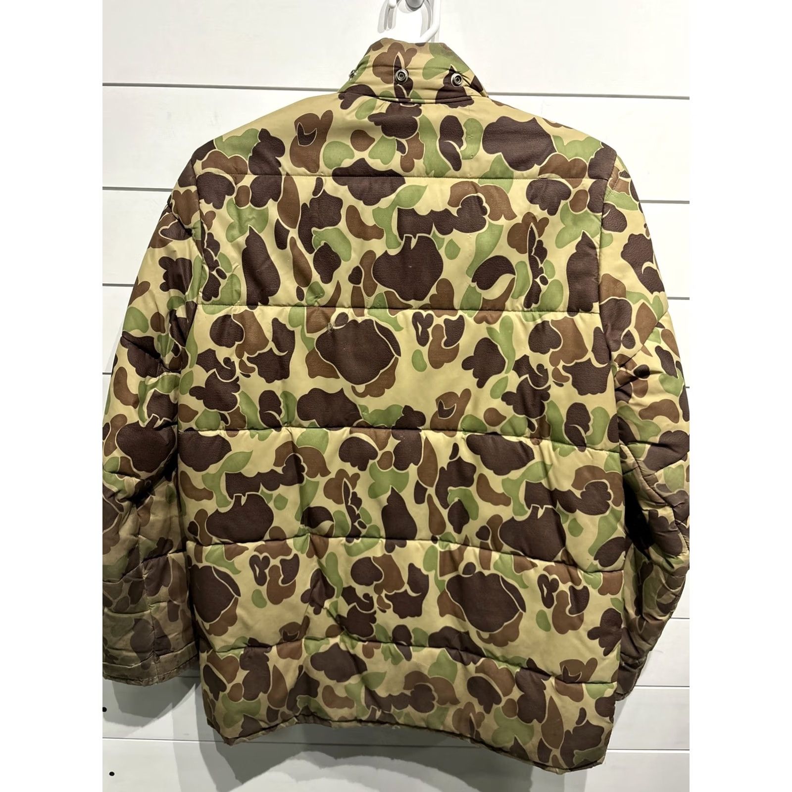 Vintage VINTAGE Stearns Puffer Camouflage Jacket Coat Mens Large Green USA Parka Puffer Jacket Coat Snaps Zip Pockets Winter Casual Workwear Size US L / EU 52-54 / 3 - 3 Thumbnail