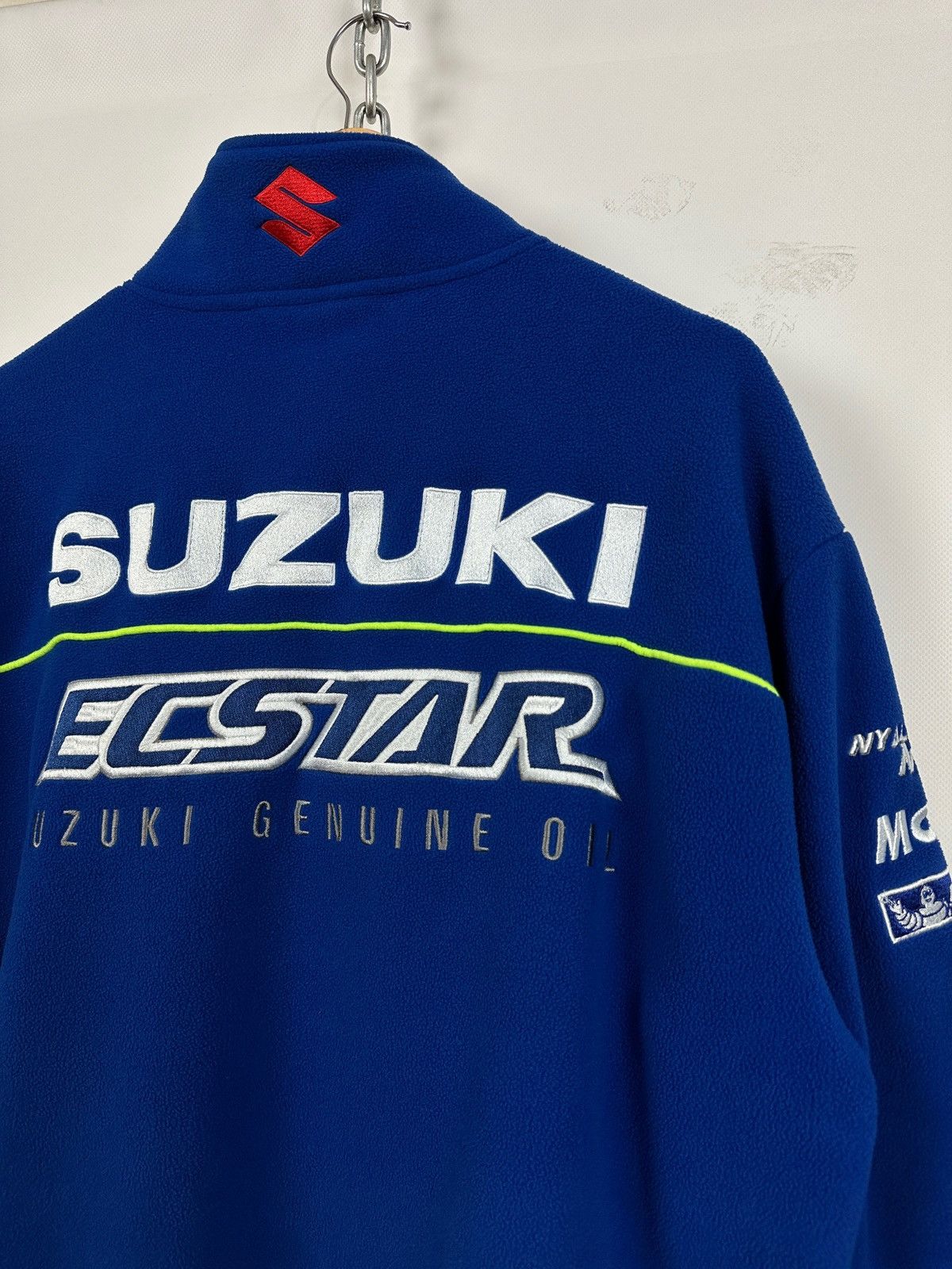 Vintage Vintage Suzuki Ecstar Michelin Racing Zip Fleece Jacket Size US XL / EU 56 / 4 - 15 Thumbnail