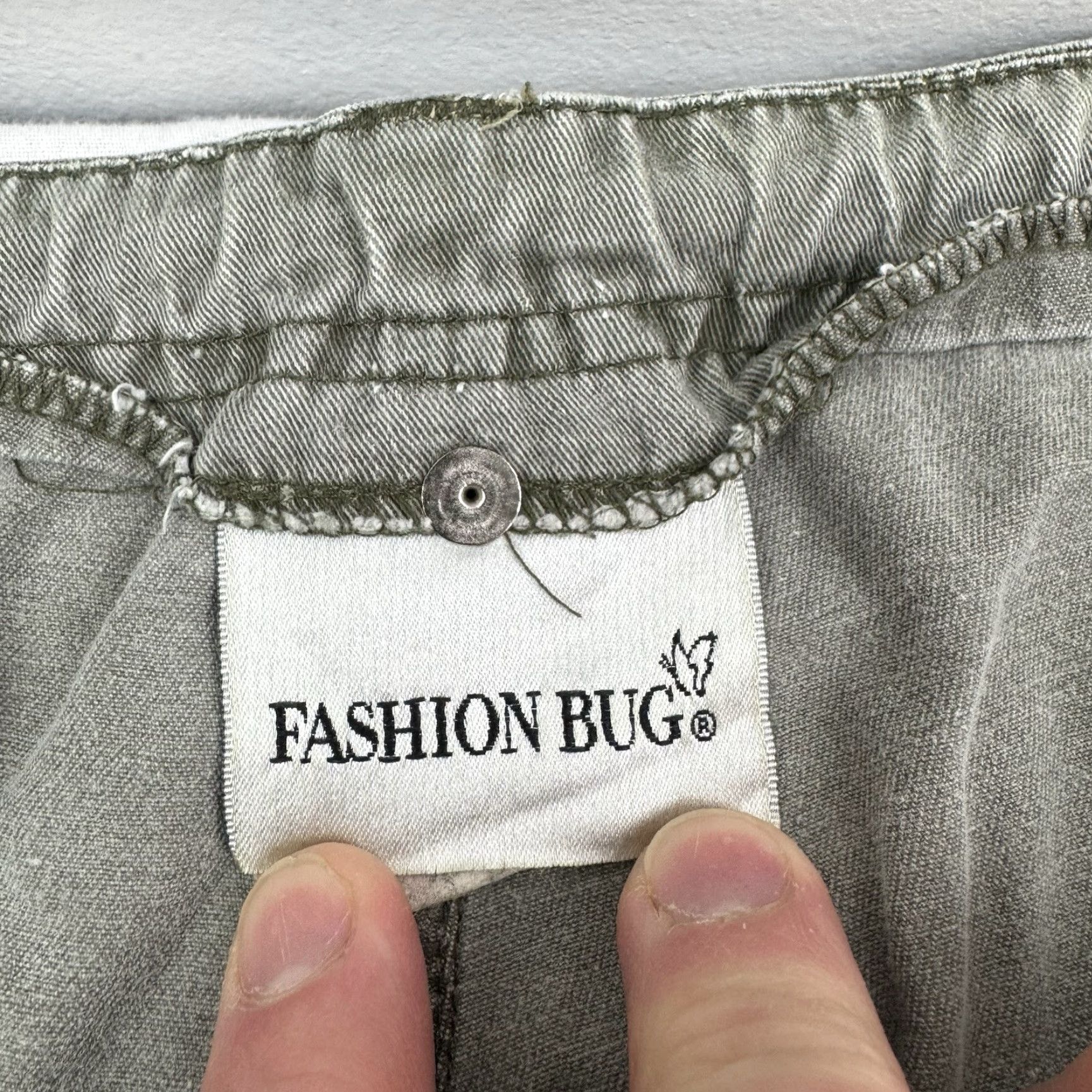 Vintage VINTAGE Fashion Bug Pants Womens 16 Casual Cargo Drawstring Pockets 80s Safari Grn Size 38" / US 16 / IT 52 - 5 Thumbnail