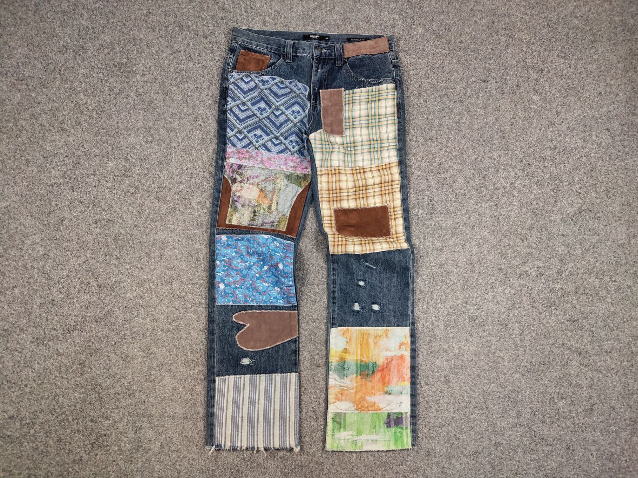 Jaded London × Vintage Vintage Japan Style Jaded london patchwork Denim Jeans Size US 34 / EU 50 - 4 Thumbnail