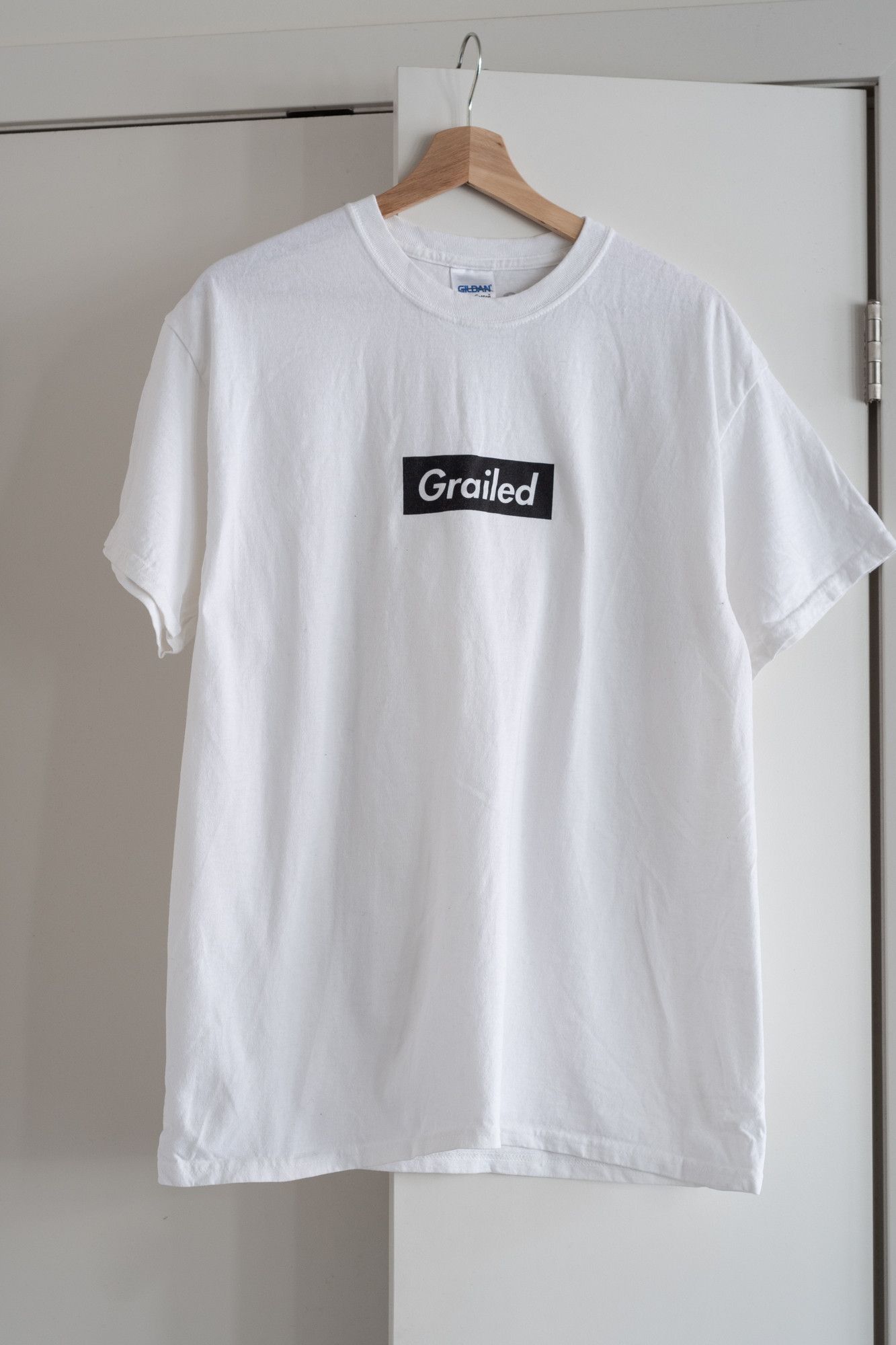 image of Supreme Grailed Staff Tee in White, Men's (Size Large)
