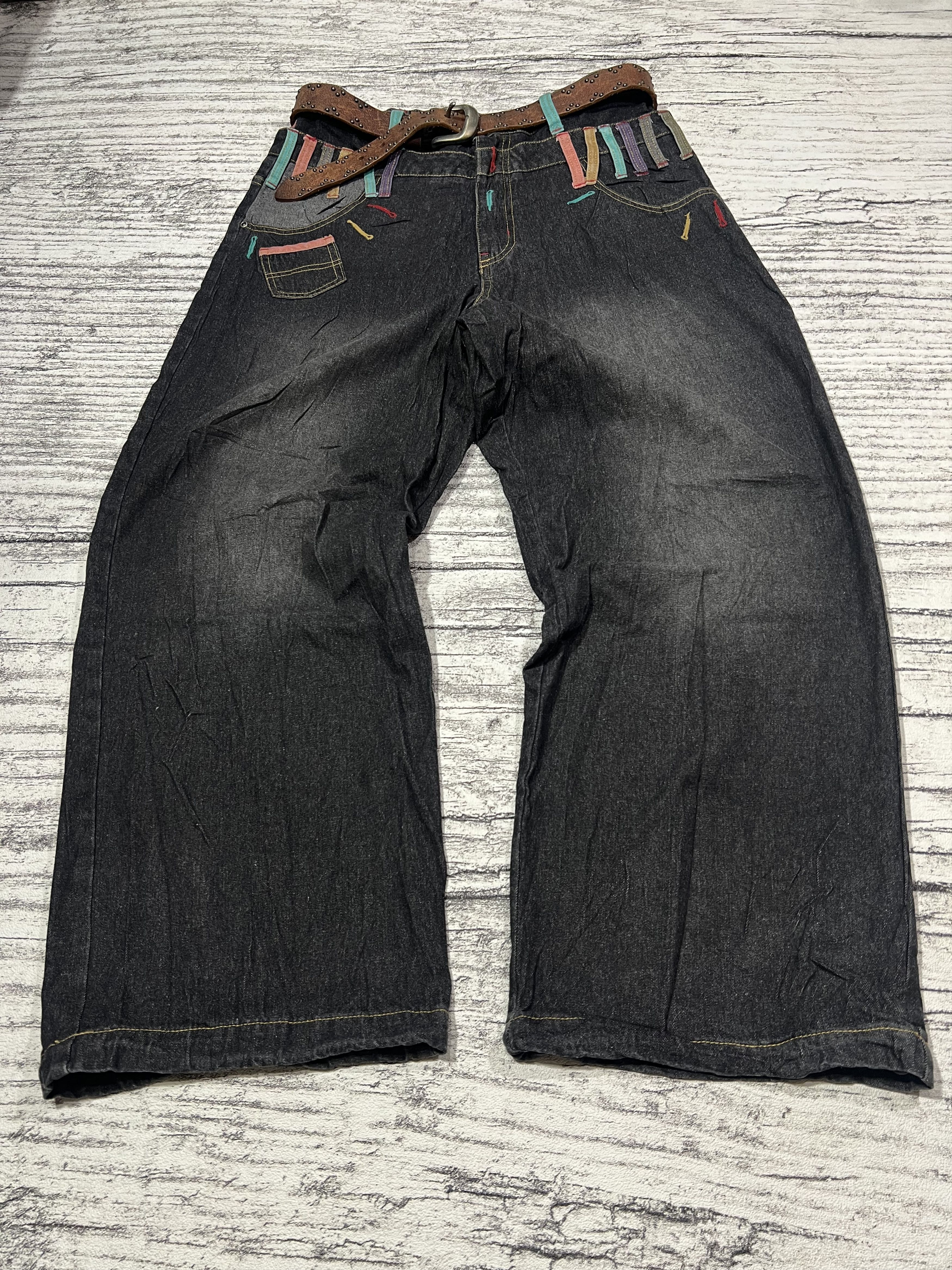 Japanese Brand 2000s Hysteric Double Waist Wide Wash Jeans y2k Lgb Ifsix Size US 30 / EU 46 - 1 Thumbnail