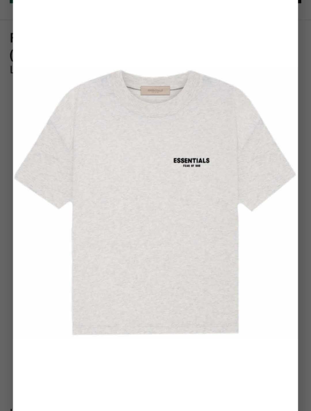 Fear of God Sz L Fear of god essentials light oatmeal tshirt SS22 Size US L / EU 52-54 / 3 - 1 Thumbnail