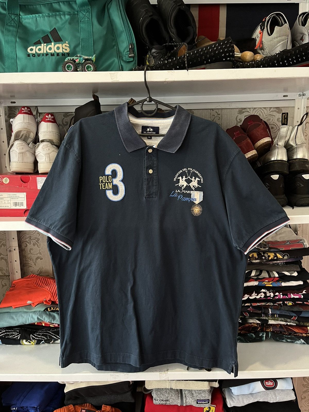 La Martina Vintage Y2K La Martina Argentina #3 Summer Polo Rugby Japan Size US XL / EU 56 / 4 - 14 Thumbnail