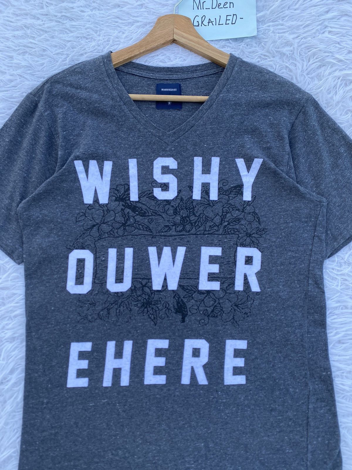 Maison MIHARA YASUHIRO Rare Miharayasuhiro “WISHYOUWEREHERE” Tshirt Size US S / EU 44-46 / 1 - 5 Thumbnail
