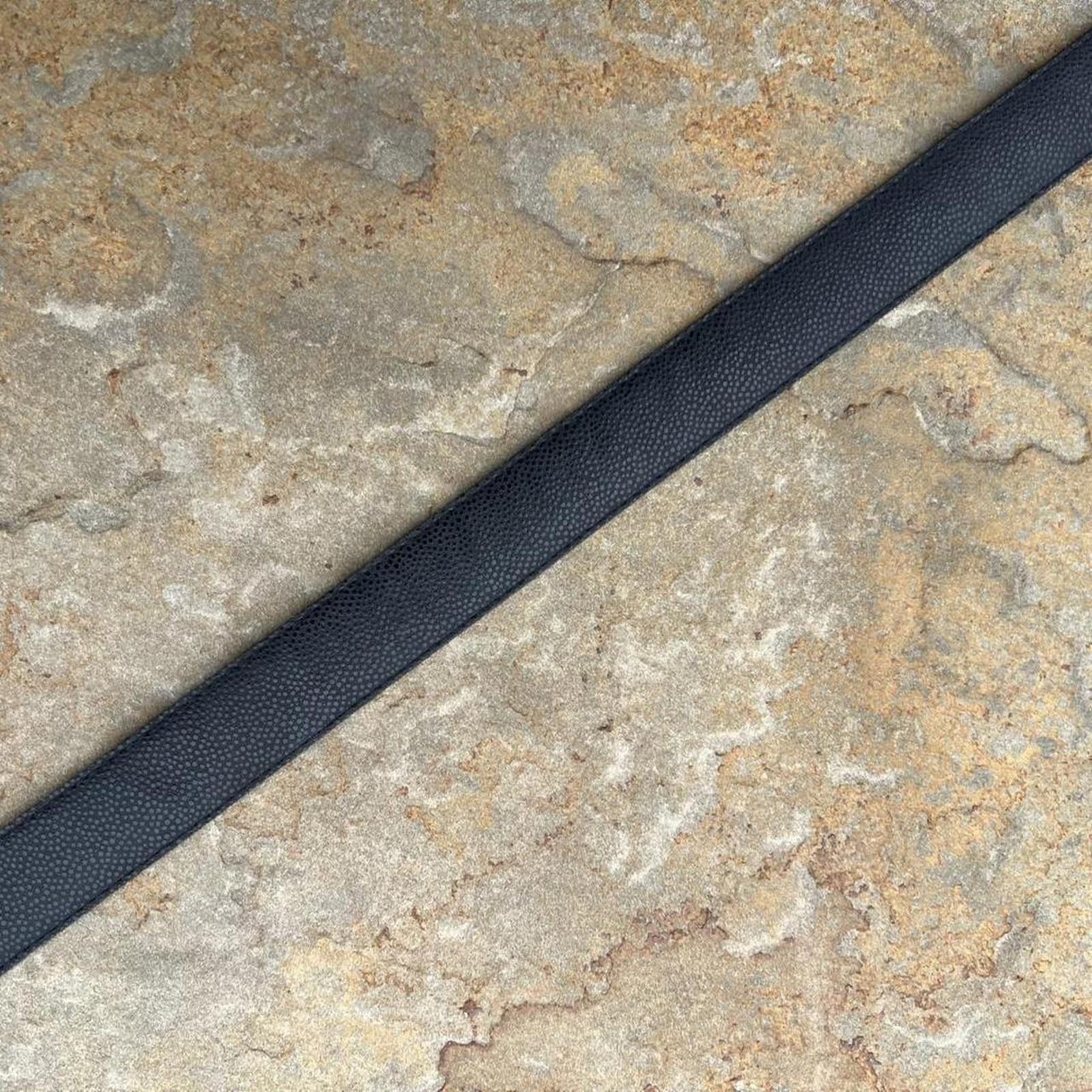 Vintage Vintage 80s Black Embossed Faux Leather Belt Size ONE SIZE - 4 Thumbnail