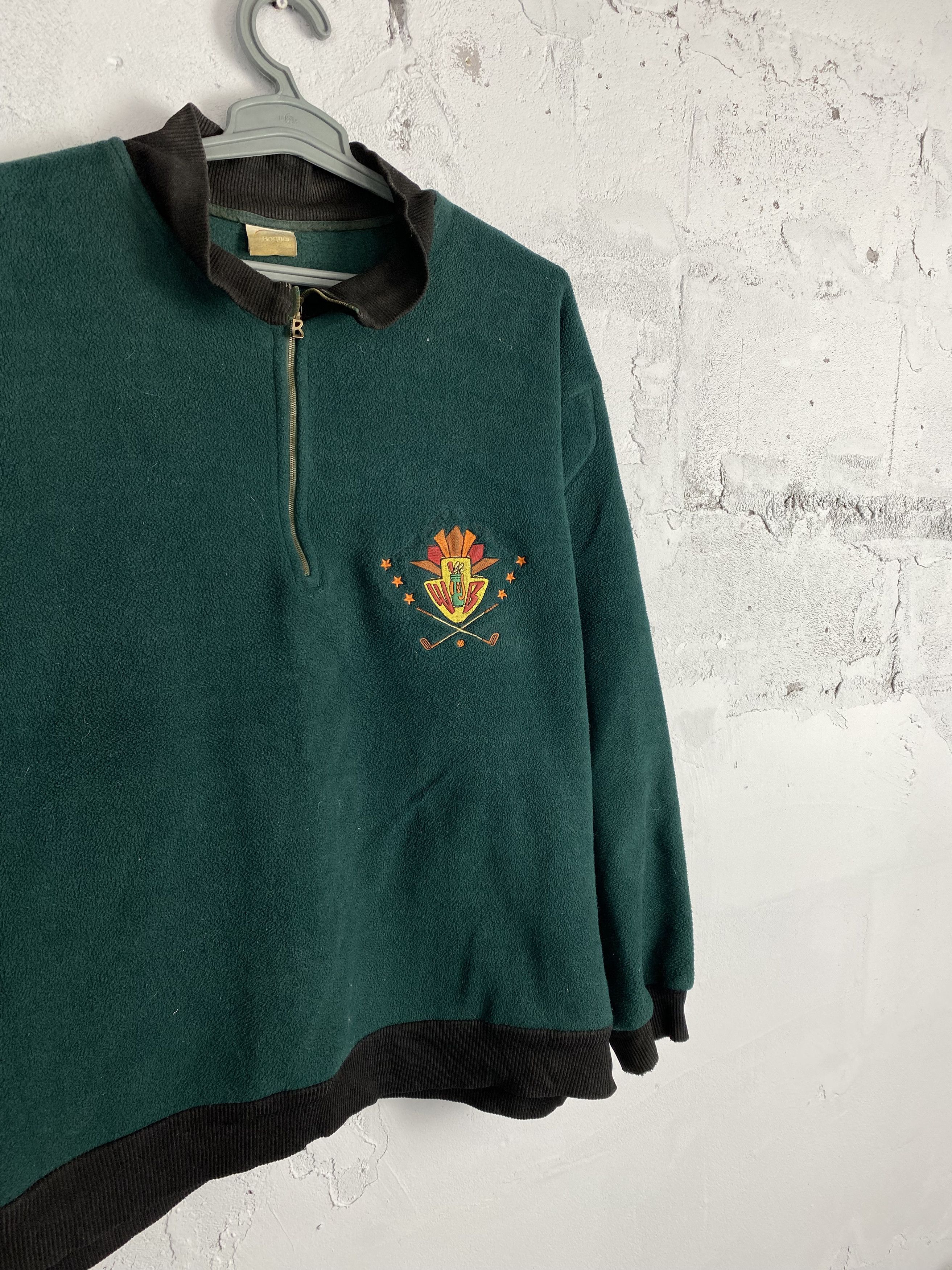 Bogner × Vintage Bogner Vintage Ski Fleece 1/3 Zip Pullover Sweatshirt Size US M / EU 48-50 / 2 - 2 Thumbnail
