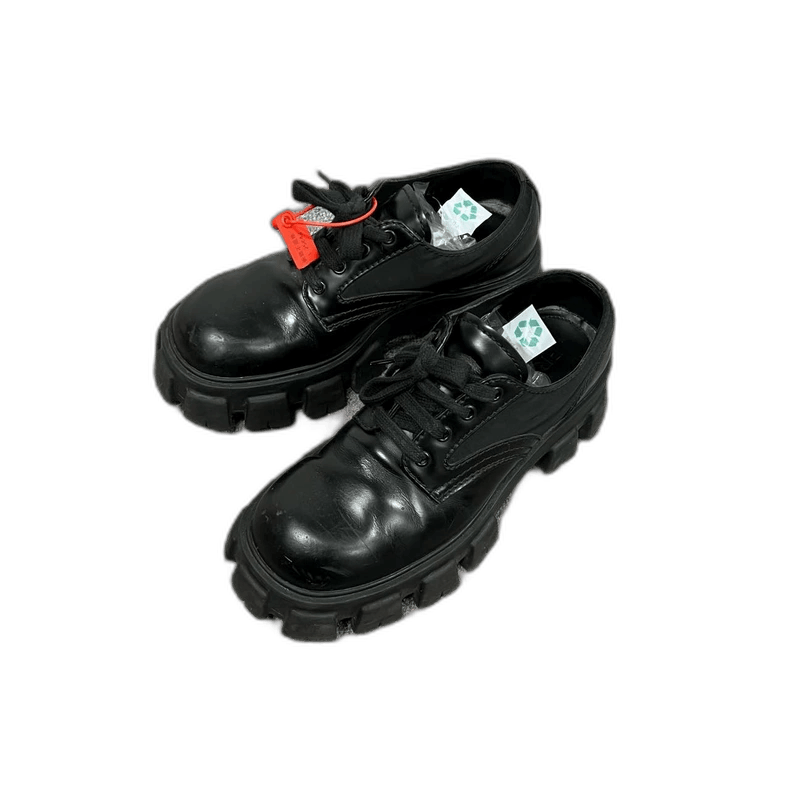 Prada Thick-soled Derby Shoes Black Size 41