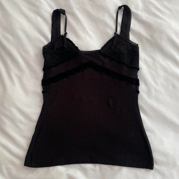 Bebe Vintage Bebe Black Lace Form Fitting Cami Top Grailed