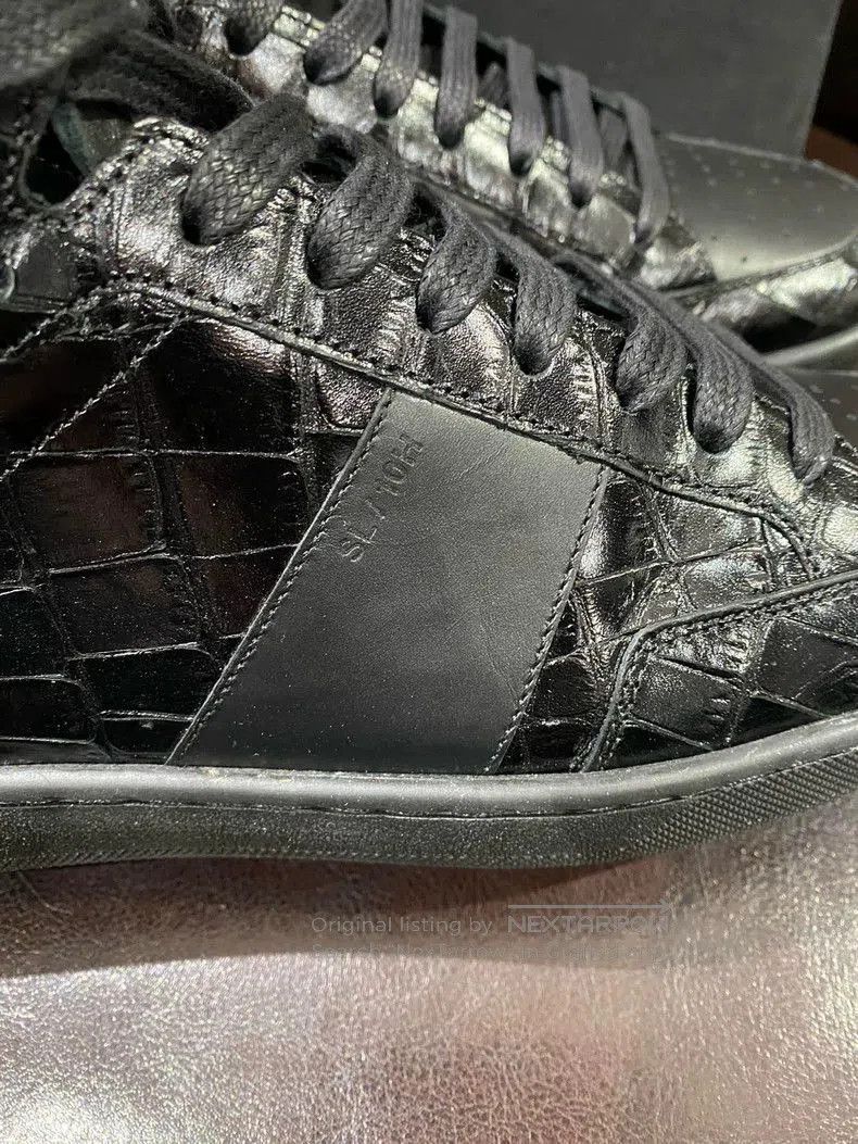 Yves Saint Laurent saint laurent. Alligator print size 40 high. Size US 7 / EU 40 - 4 Thumbnail