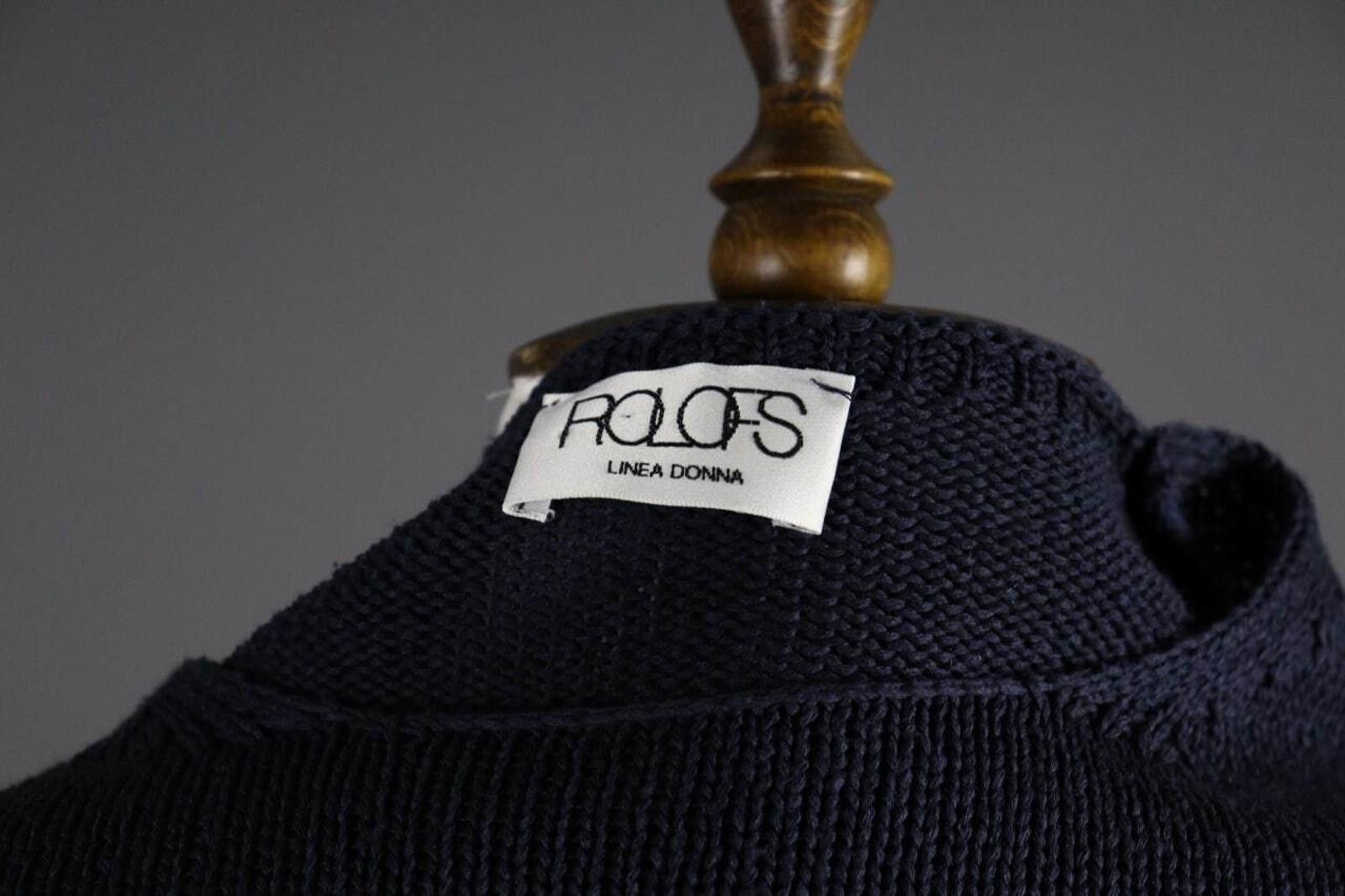 Designer Rolofs Linea Donna Distressed Chunky Knit Sweater Size M Size M / US 6-8 / IT 42-44 - 8 Thumbnail