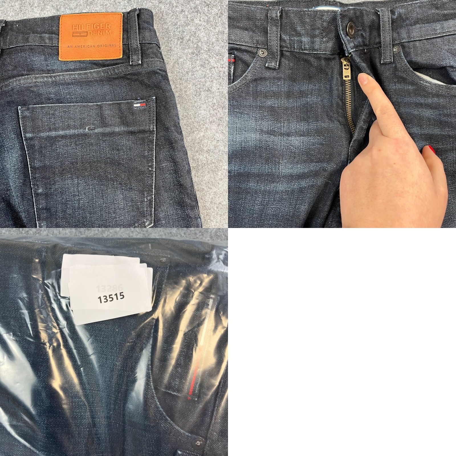 Tommy Hilfiger Tommy Hilfiger Mens Jeans Slim Straight 30 32 Dark Wash Blue Stretch Whiskers Denim 5-Pocket Mens Jeans Size US 30 / EU 46 - 9 Thumbnail