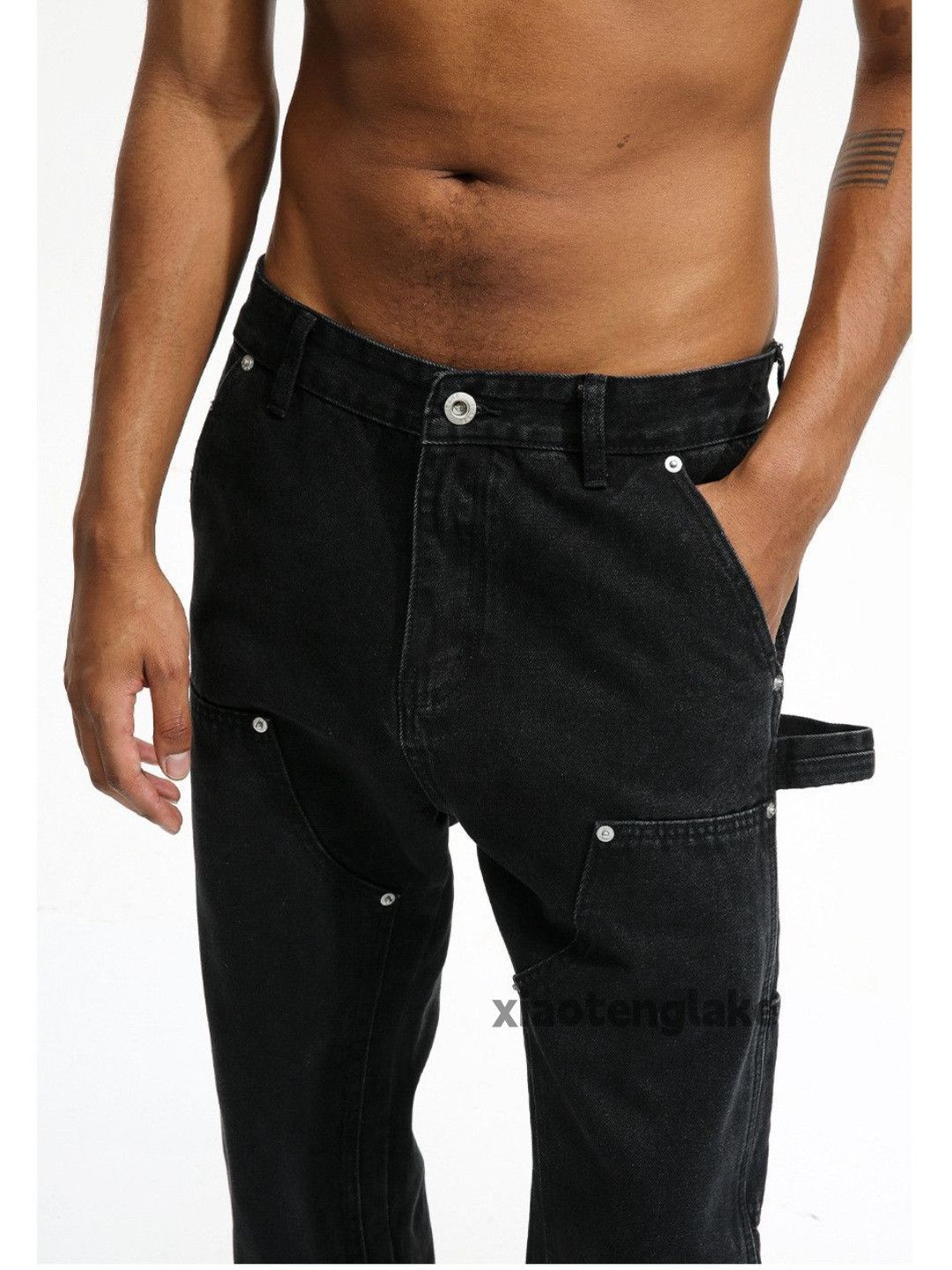 Designer × Japanese Brand × Vintage utility punk grunge bootcut carpenter cargo flared pants Size US 32 / EU 48 - 6 Thumbnail