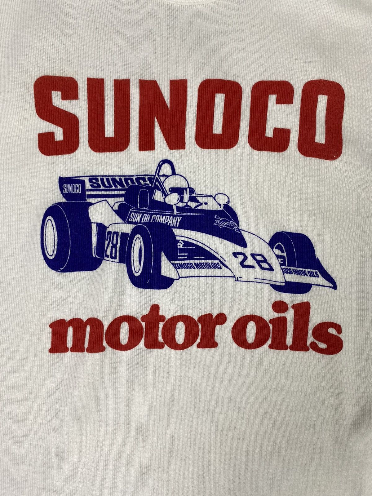 Vintage Vintage Sunoco Motor Oils Racing Long-Sleeve Tee Size M / US 6-8 / IT 42-44 - 2 Thumbnail