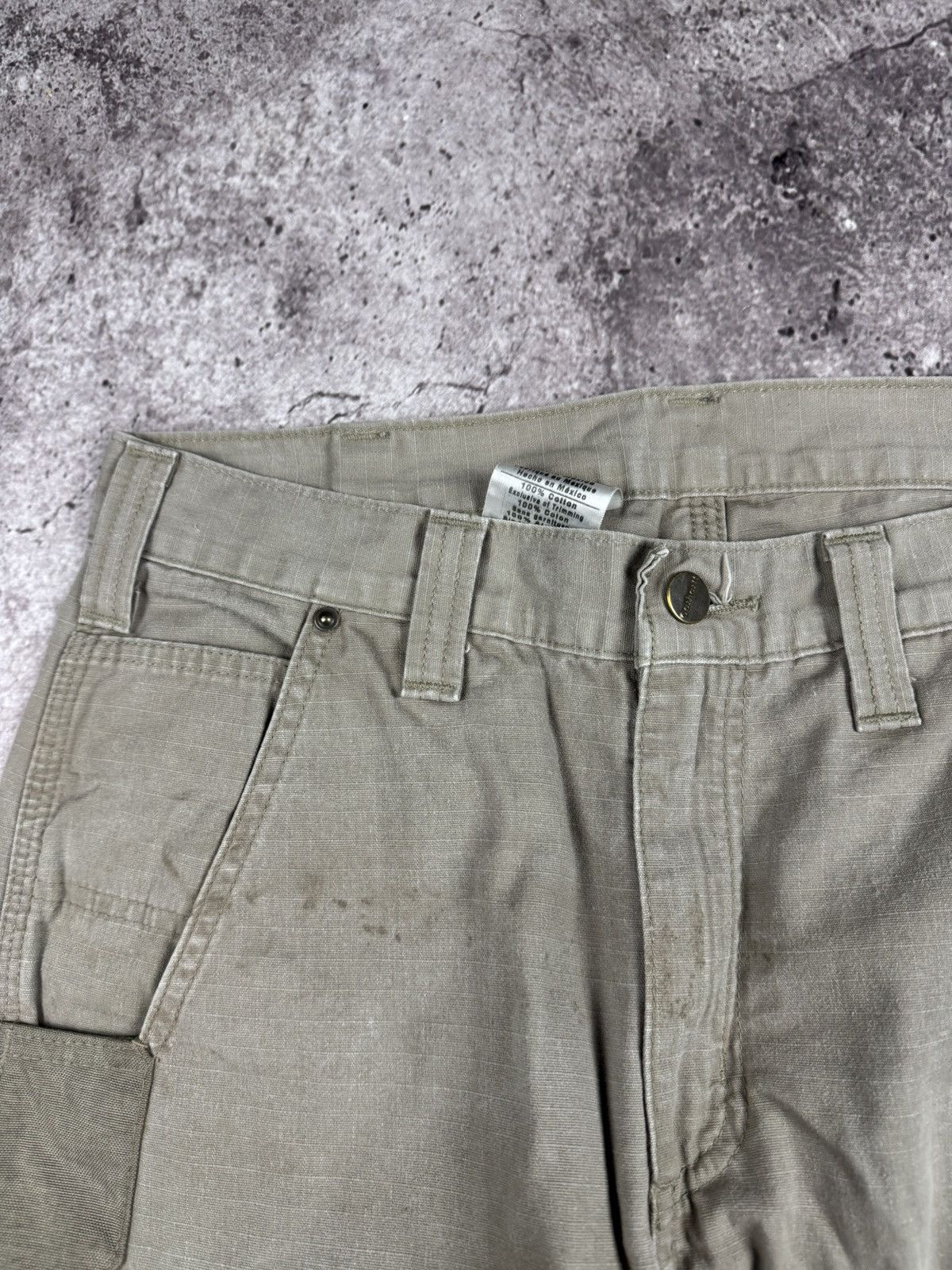 Carhartt 🟤Crazy Baggy Vintage Carhartt Double knee workwear pants🟤 Size US 32 / EU 48 - 7 Thumbnail