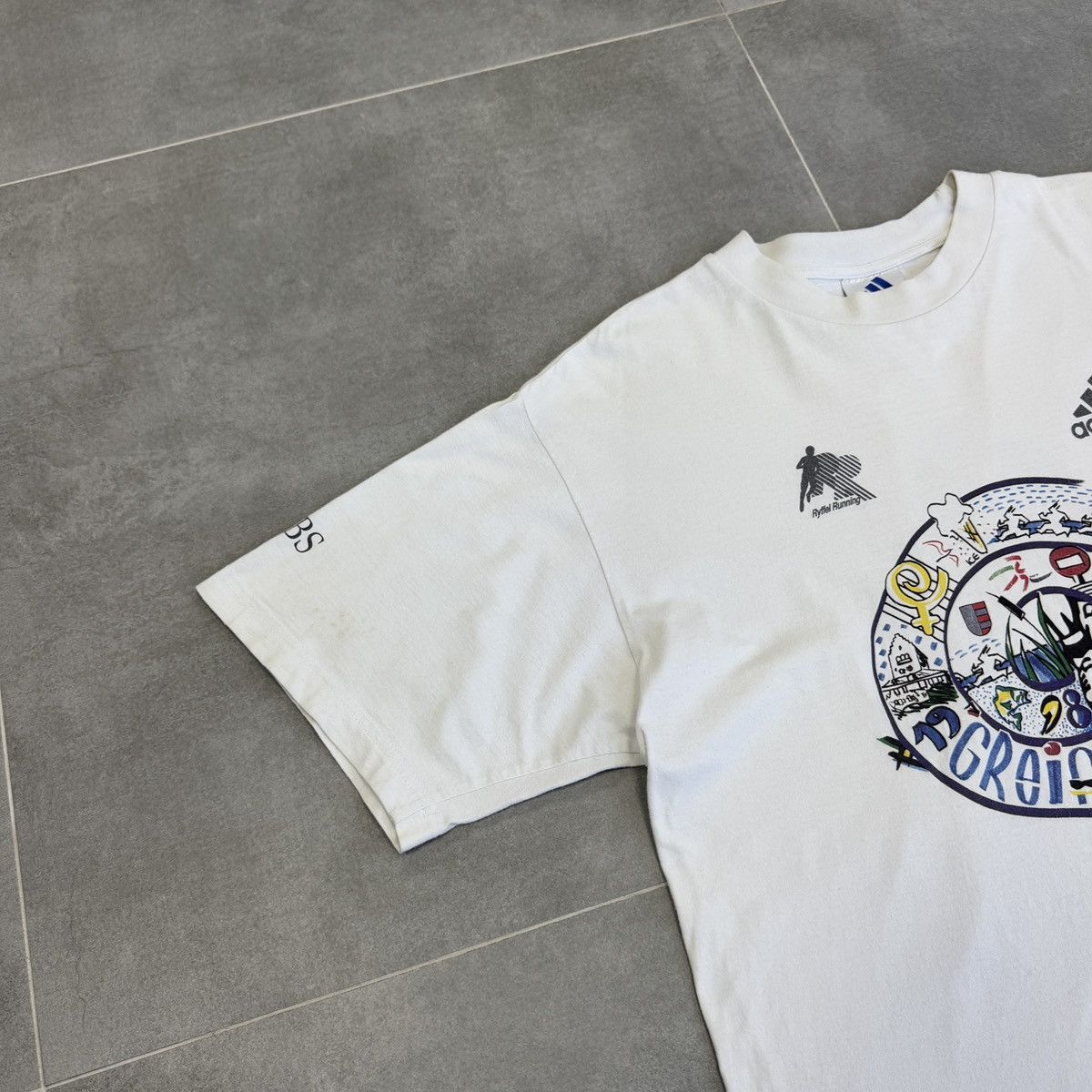 Adidas × Vintage Vintage Adidas Ryffel Running Greifenseelauf T-Shirt Size M Size US M / EU 48-50 / 2 - 3 Thumbnail