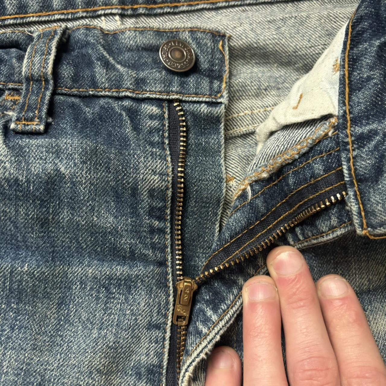 Levi's Vintage 1970s Repaired Bootcut Levis Size US 31 - 2 Thumbnail