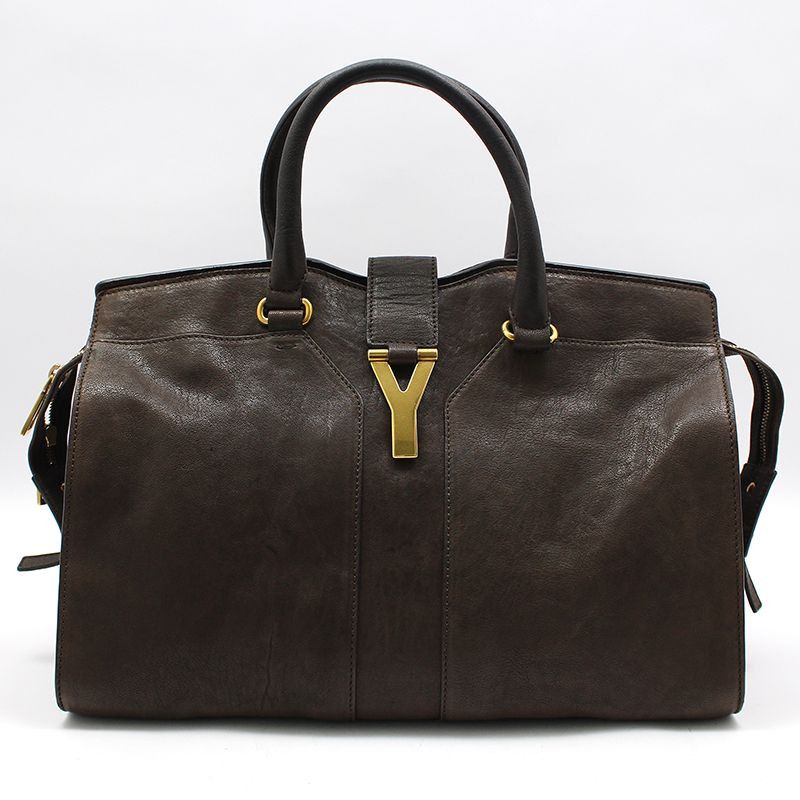 Yves Saint Laurent Yves Saint Laurent Cabas Chyc Medium Gold Logo Tote Bag Size ONE SIZE - 1 Thumbnail