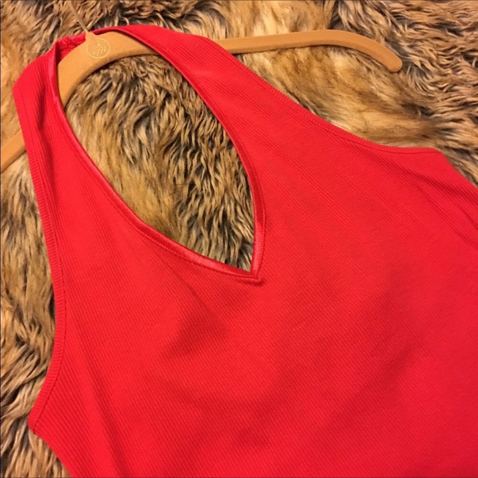 Other Spiegel classic red light rib knit halter top Size M / US 6-8 / IT 42-44 - 5 Thumbnail