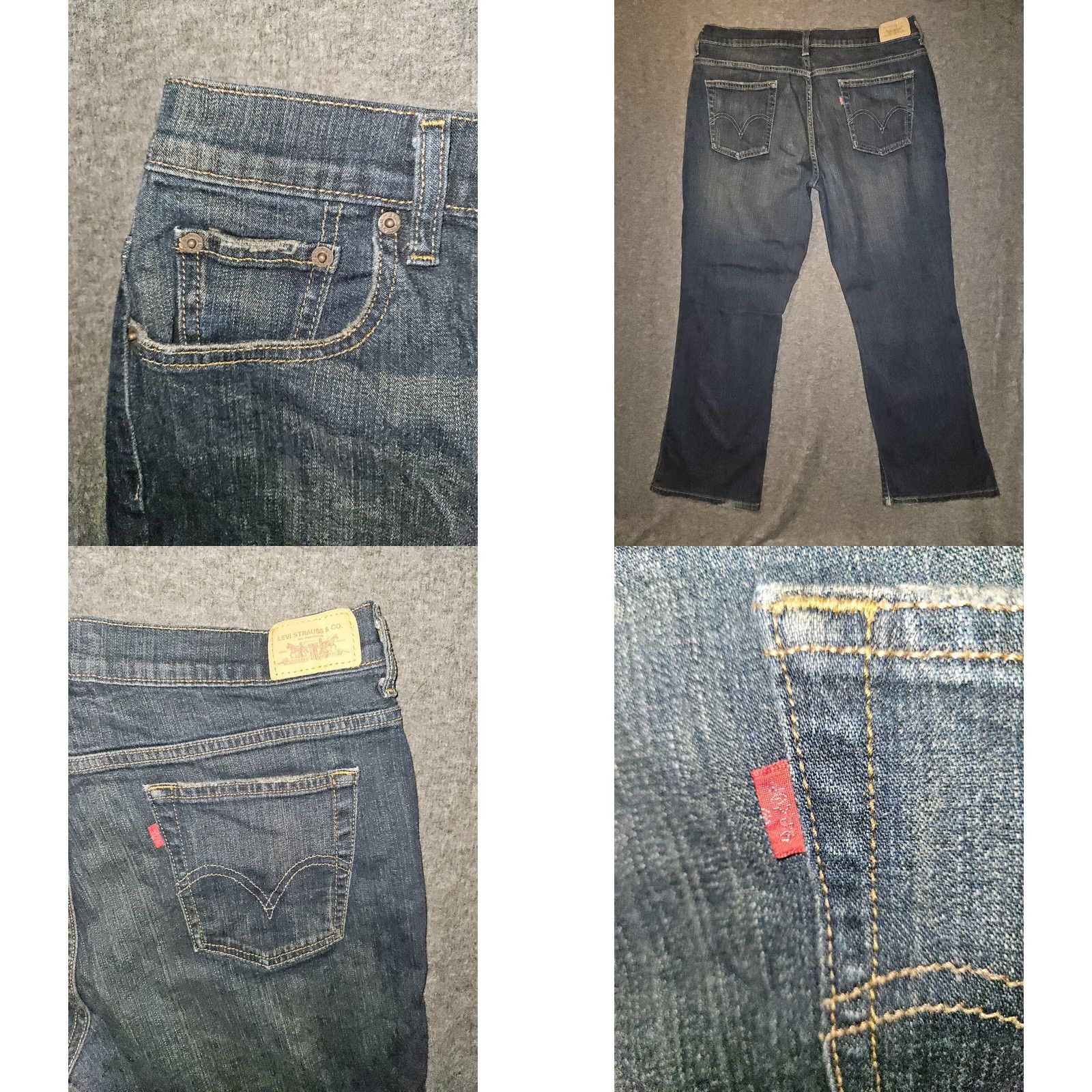 Levi's Levi's 515 Bootcut Jeans Women's 14 Short Mid Rise Blue Denim Stretch Preppy Size 36" / US 14 / IT 50 - 8 Thumbnail