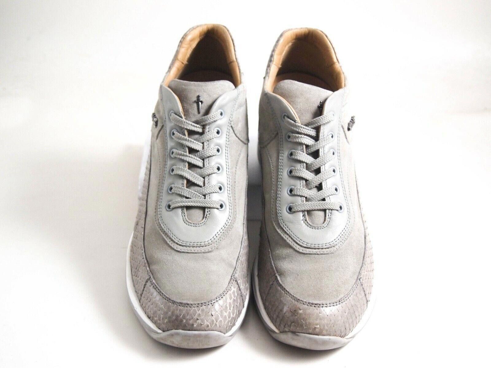 Paciotti Paciotti Sneaker Chunky Sole Gray Suede Snake EU 40 US 10 Size US 10 / IT 40 - 3 Thumbnail