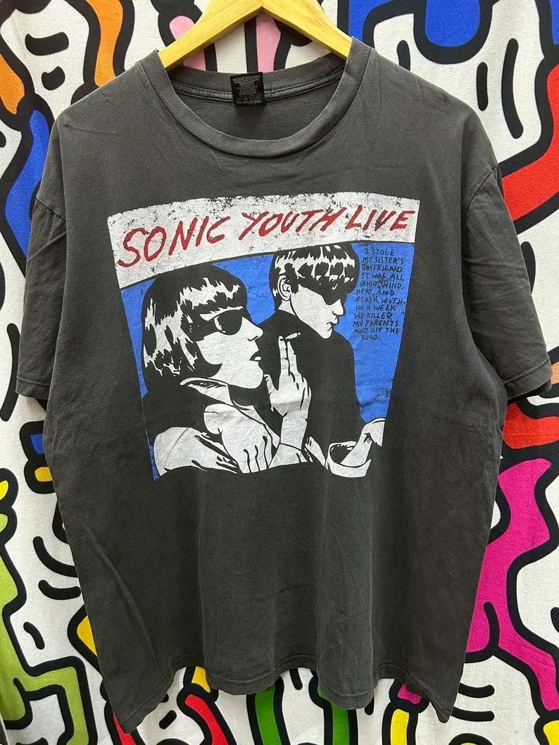 Vintage Vintage 2000s Sonic Youth Band tshirt size XL Size US XL / EU 56 / 4 - 2 Thumbnail