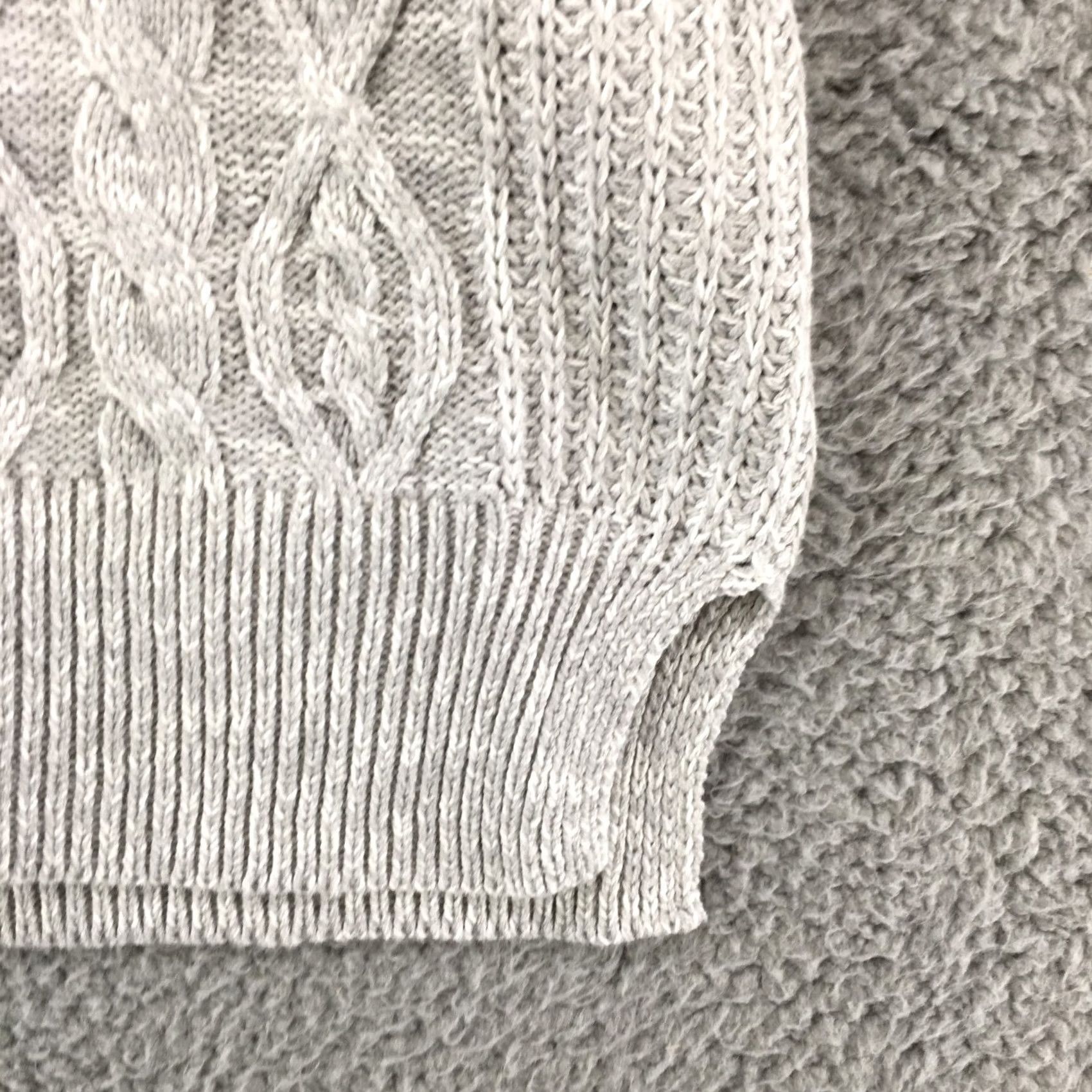 Aeropostale Aeropostale Sweater Womens XS Gray Cable Knit Tunic Long Sleeve Pullover NEW Size XS / US 0-2 / IT 36-38 - 5 Thumbnail