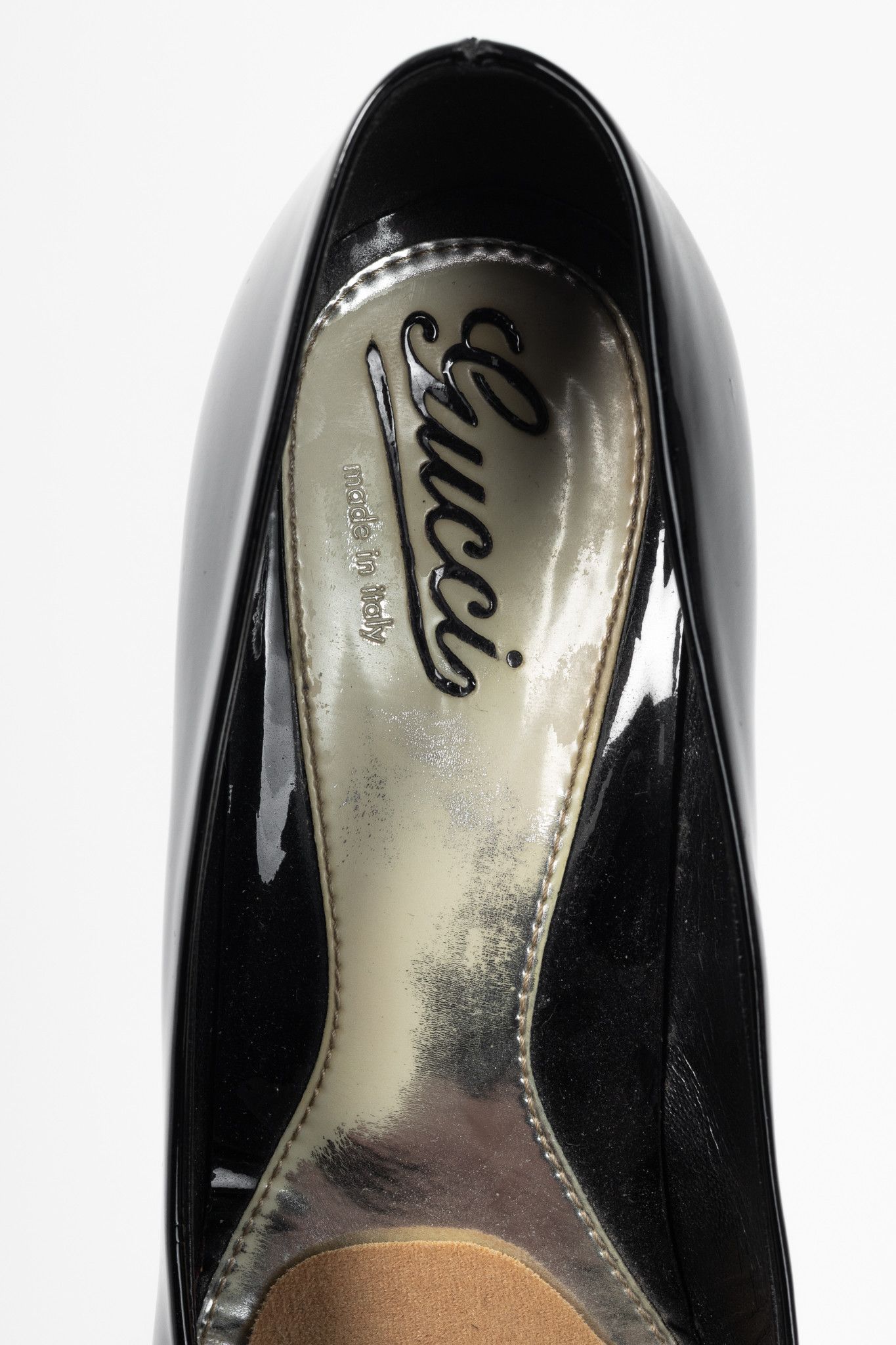 Gucci Gucci Black Patent-Leather Platform Pumps Size US 9.5 / IT 39.5 - 10 Thumbnail