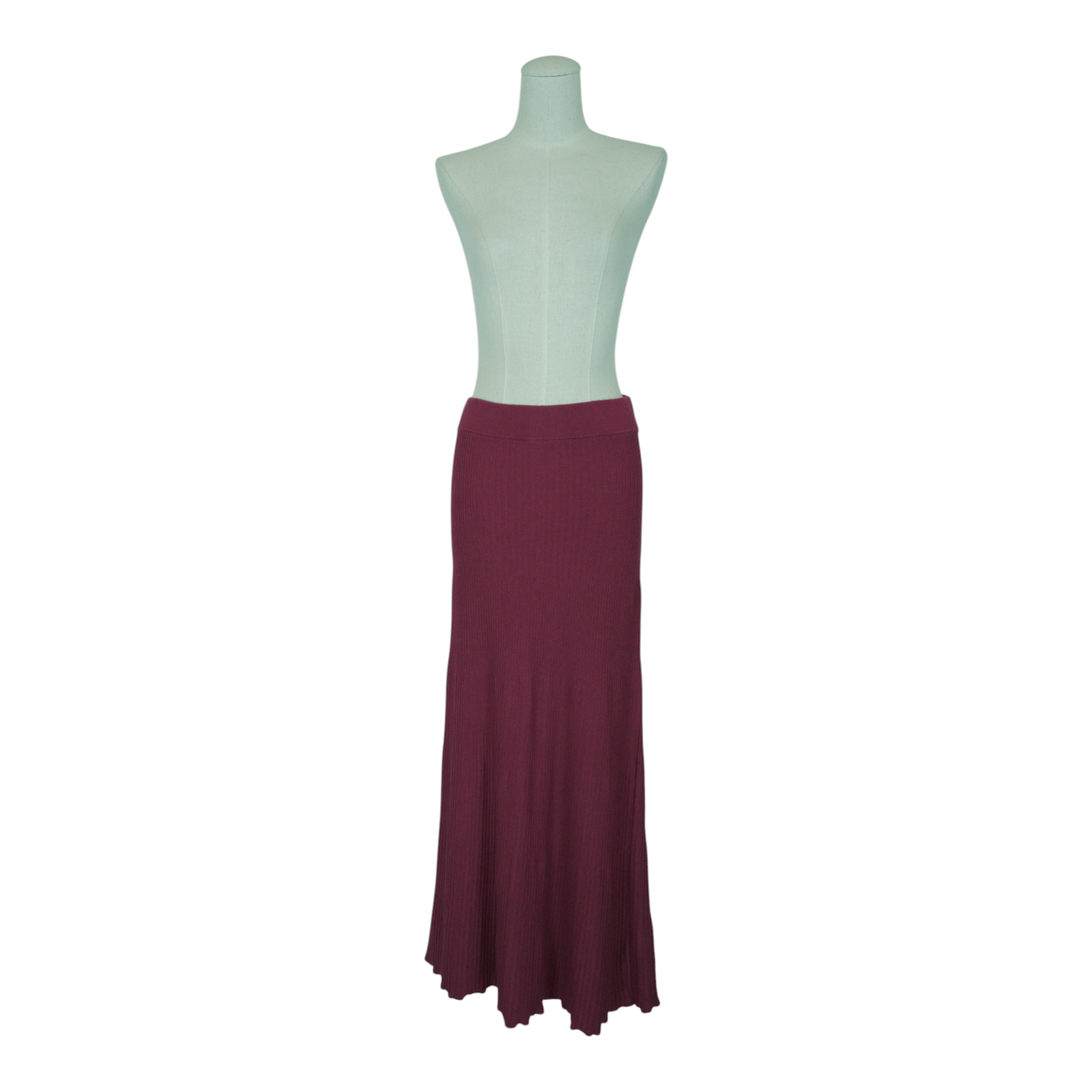 Free People Shine Bright Knit Maxi Skirt Burgundy Purple Sz Small Size 27" / US 4 / IT 40 - 7 Thumbnail
