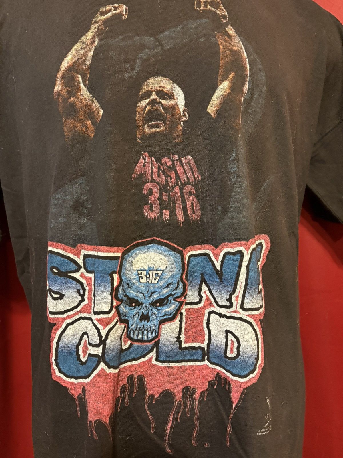 WWF Vintage WWF WWE Stone Cold Steve Austin Tshirt 90s Wrestling Size US XL / EU 56 / 4 - 2 Thumbnail
