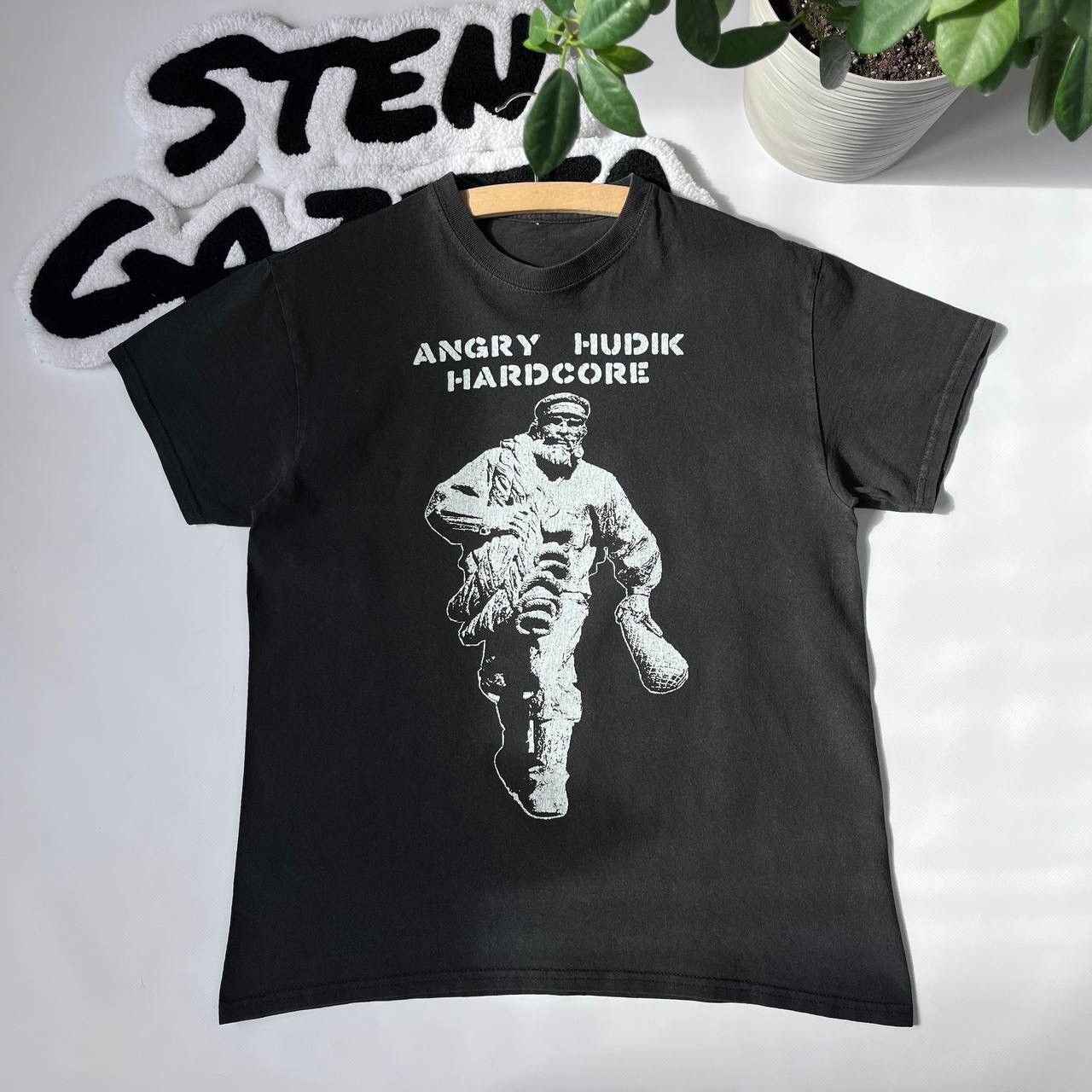 Band Tees × Vintage Vintage Merchandise Angry Hudik Hardcore Print T Shirt Size US S / EU 44-46 / 1 - 4 Thumbnail