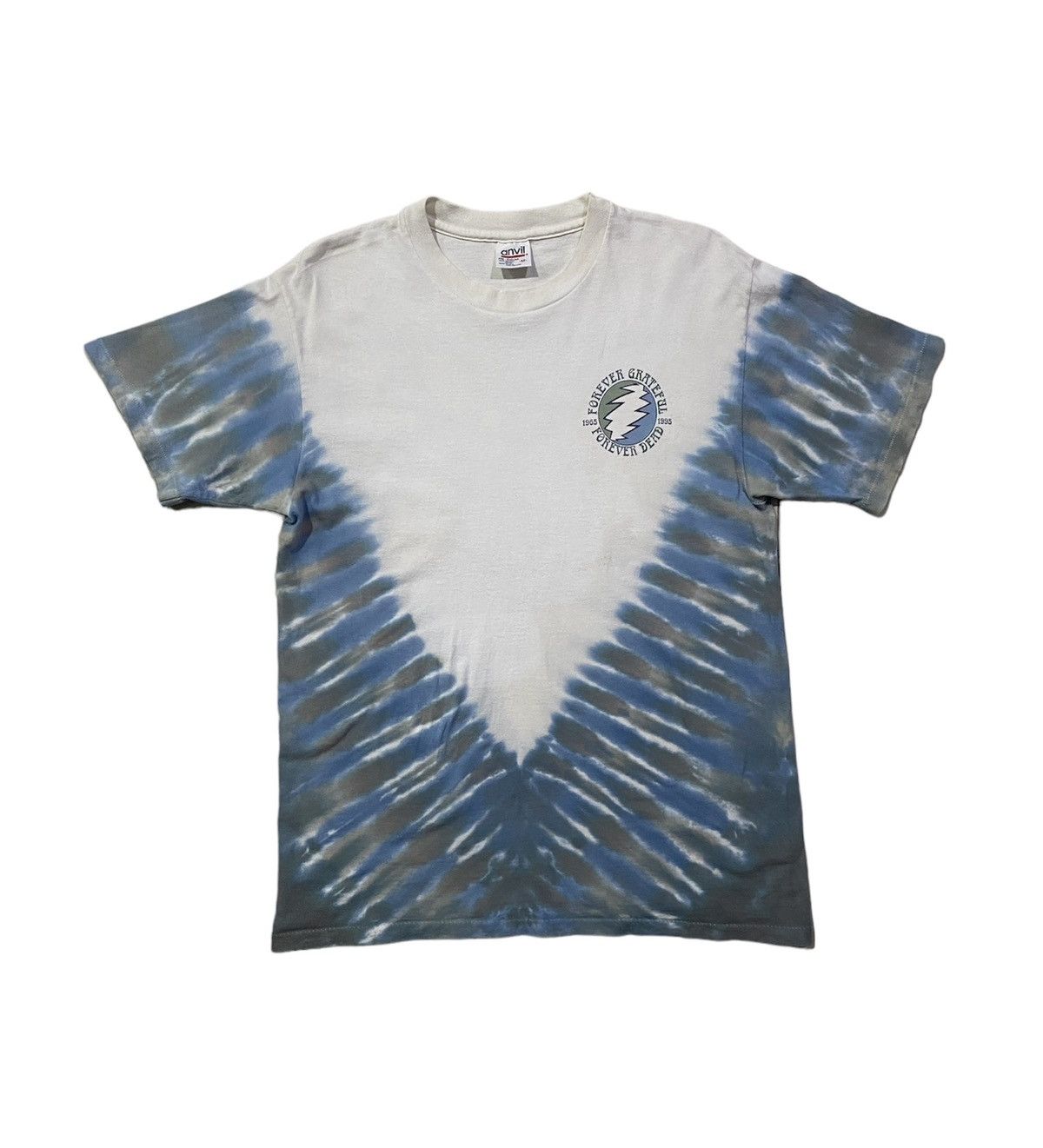 image of Anvil x Grateful Dead Vintage Grateful Dead Forever Dancin' Tie Dye Tshirt, Men's (Size Medium)