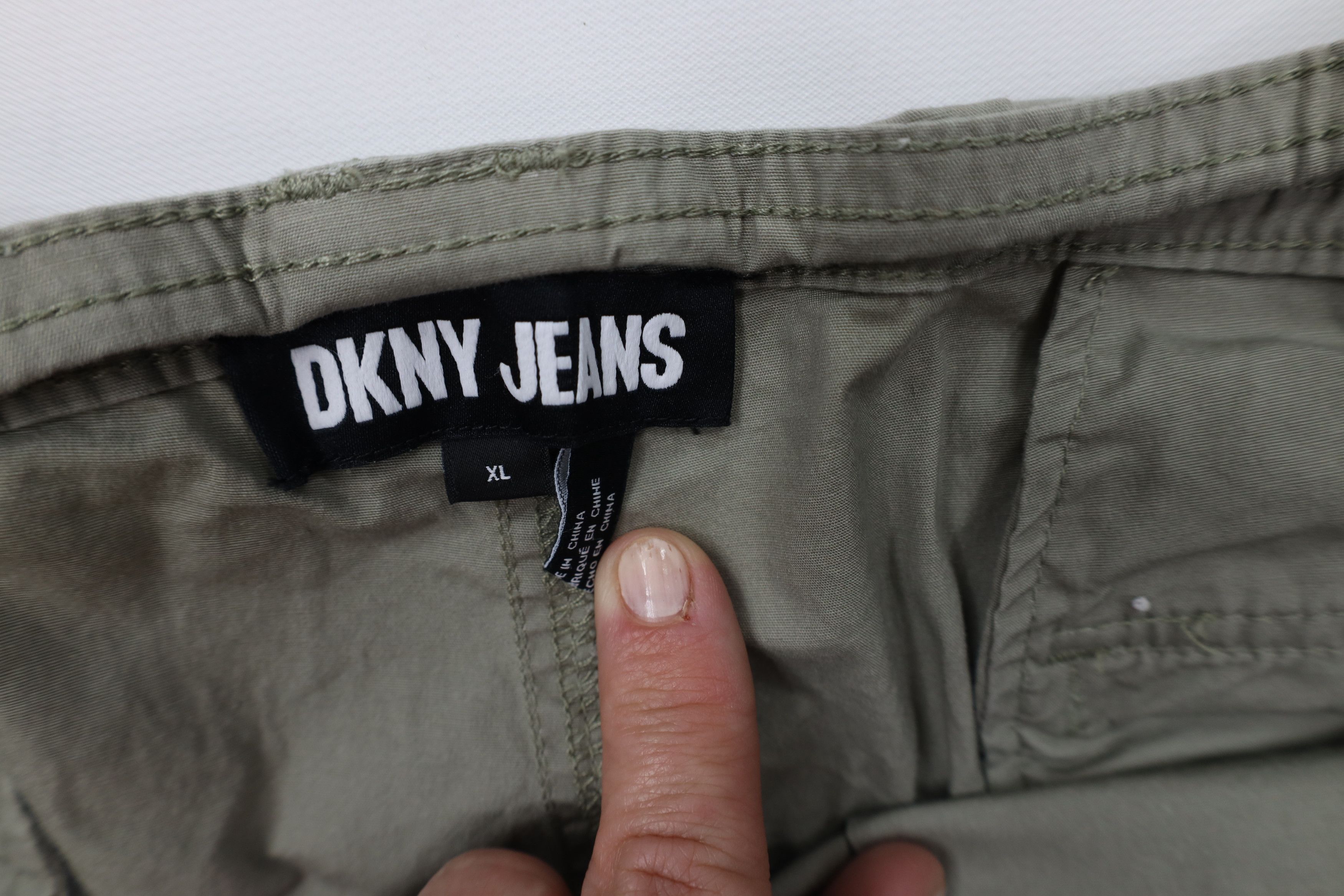 DKNY Vintage Y2K DKNY Adjustable Wide Leg Joggers Cargo Pants Size US 38 / EU 54 - 7 Thumbnail