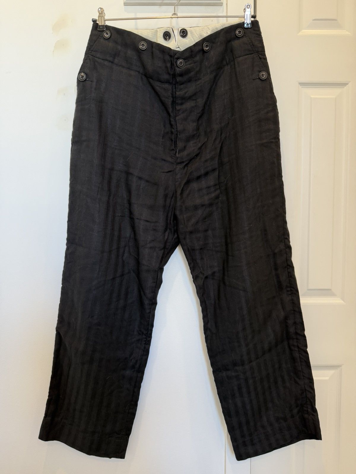 John Alexander Skelton CIVパンツ John Alexander Skelton CV Moonsailor Trousers Natural Linen | Grailed