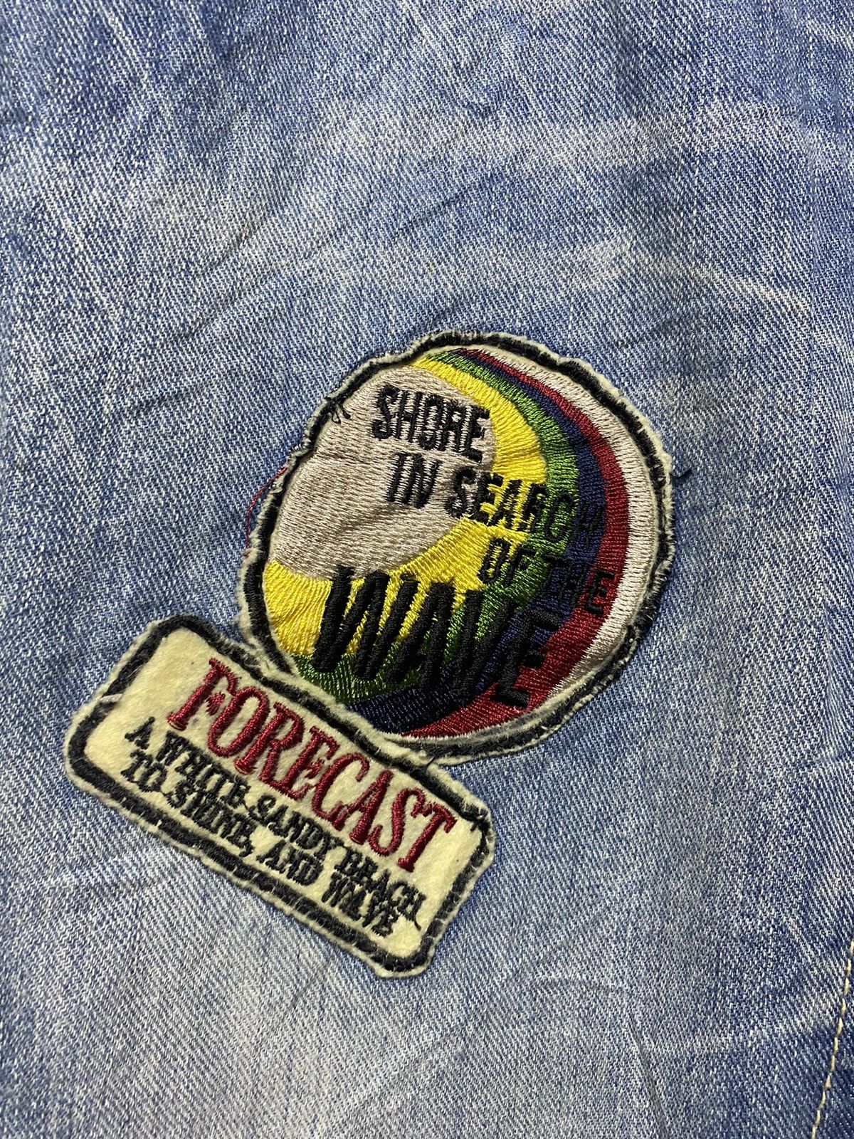 Designer × Japanese Brand Japanese Brand Beach Ocean Patches Denim Distressed Jeans Size 30" / US 8 / IT 44 - 9 Thumbnail