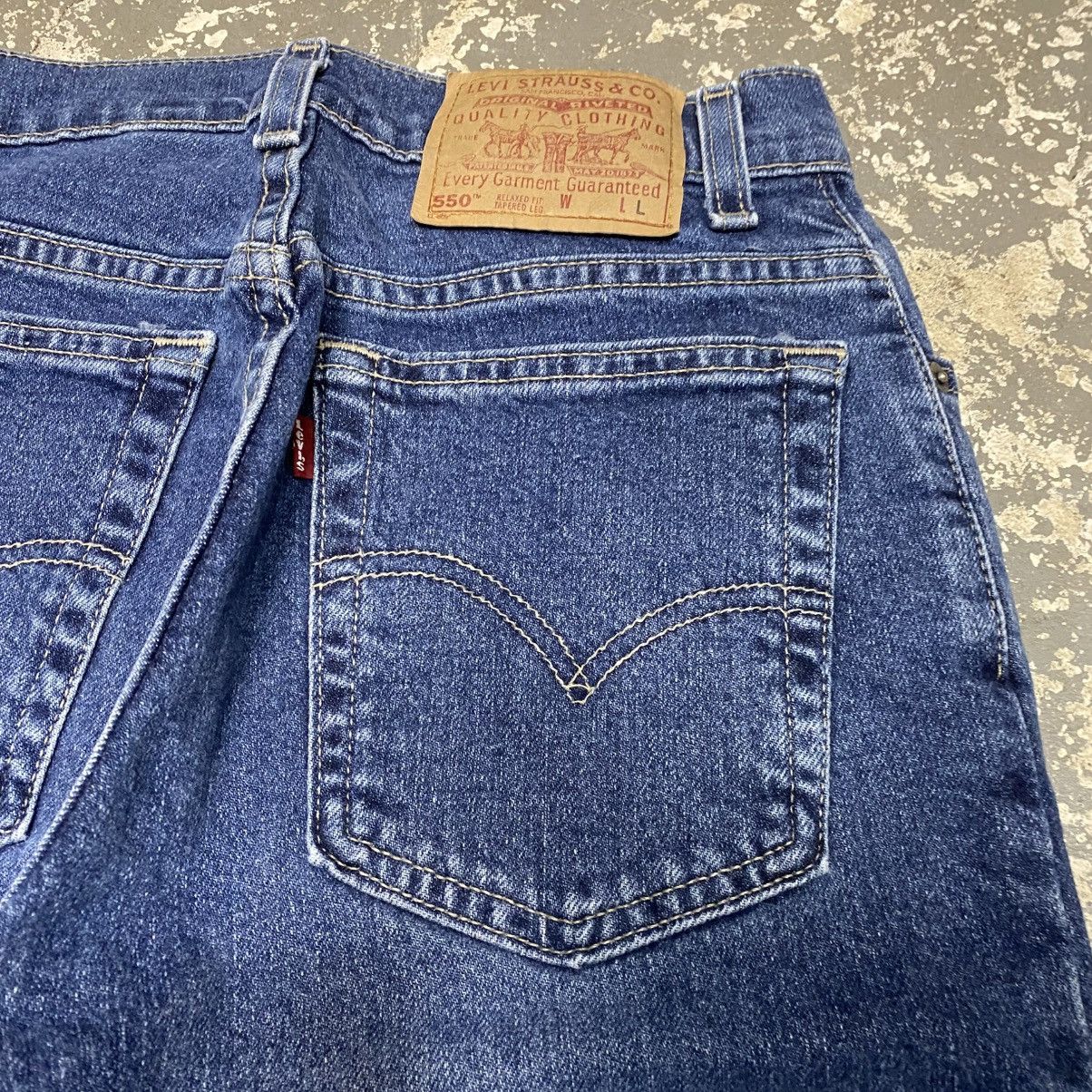 Japanese Brand × Levi's × Vintage Vintage Levis 550 Blue Lyora Denim Jeans USA 90s Size US 26 / EU 42 - 9 Thumbnail
