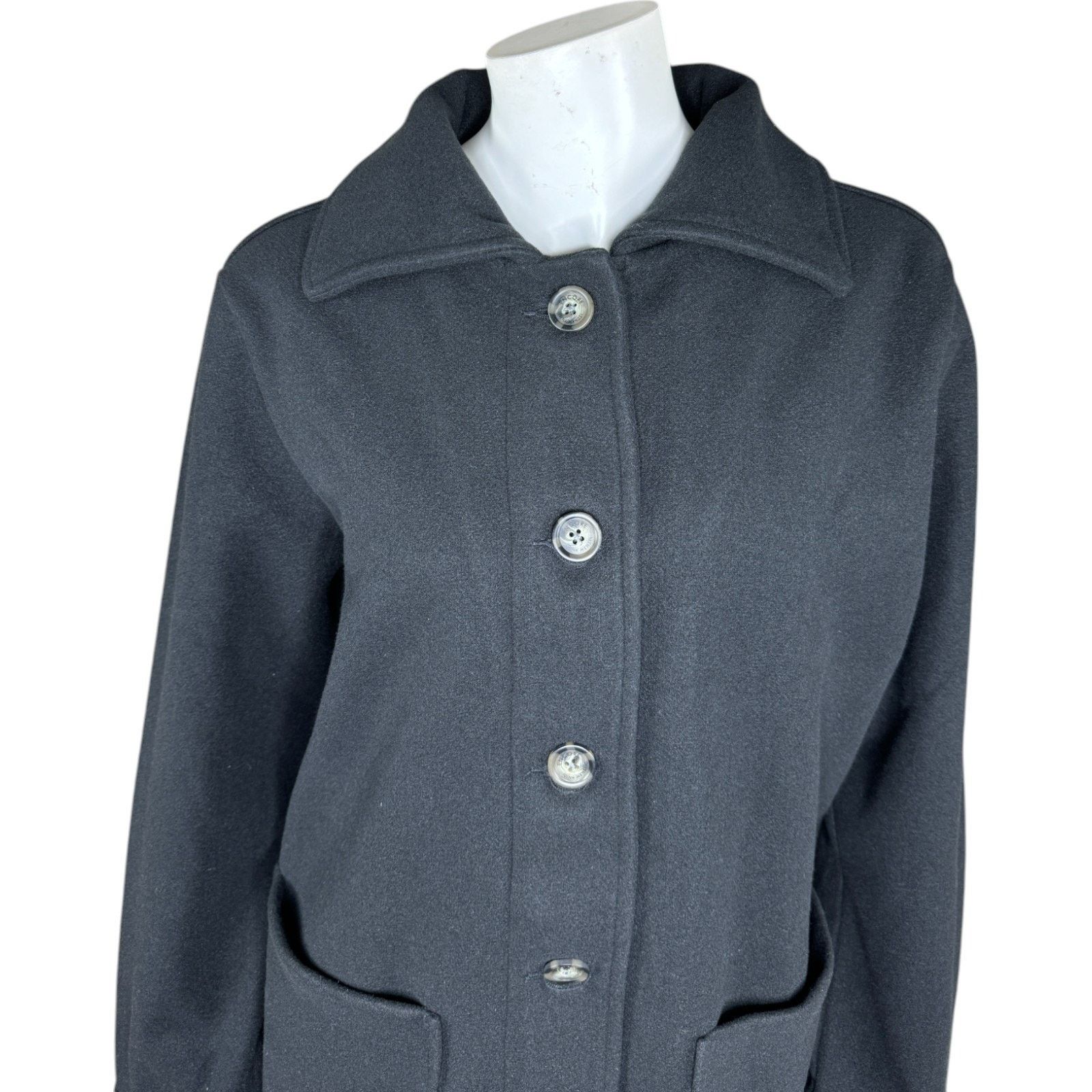 Other Encore by Idina Menzel Double Face Jacket Black Small Size S / US 4 / IT 40 - 9 Thumbnail