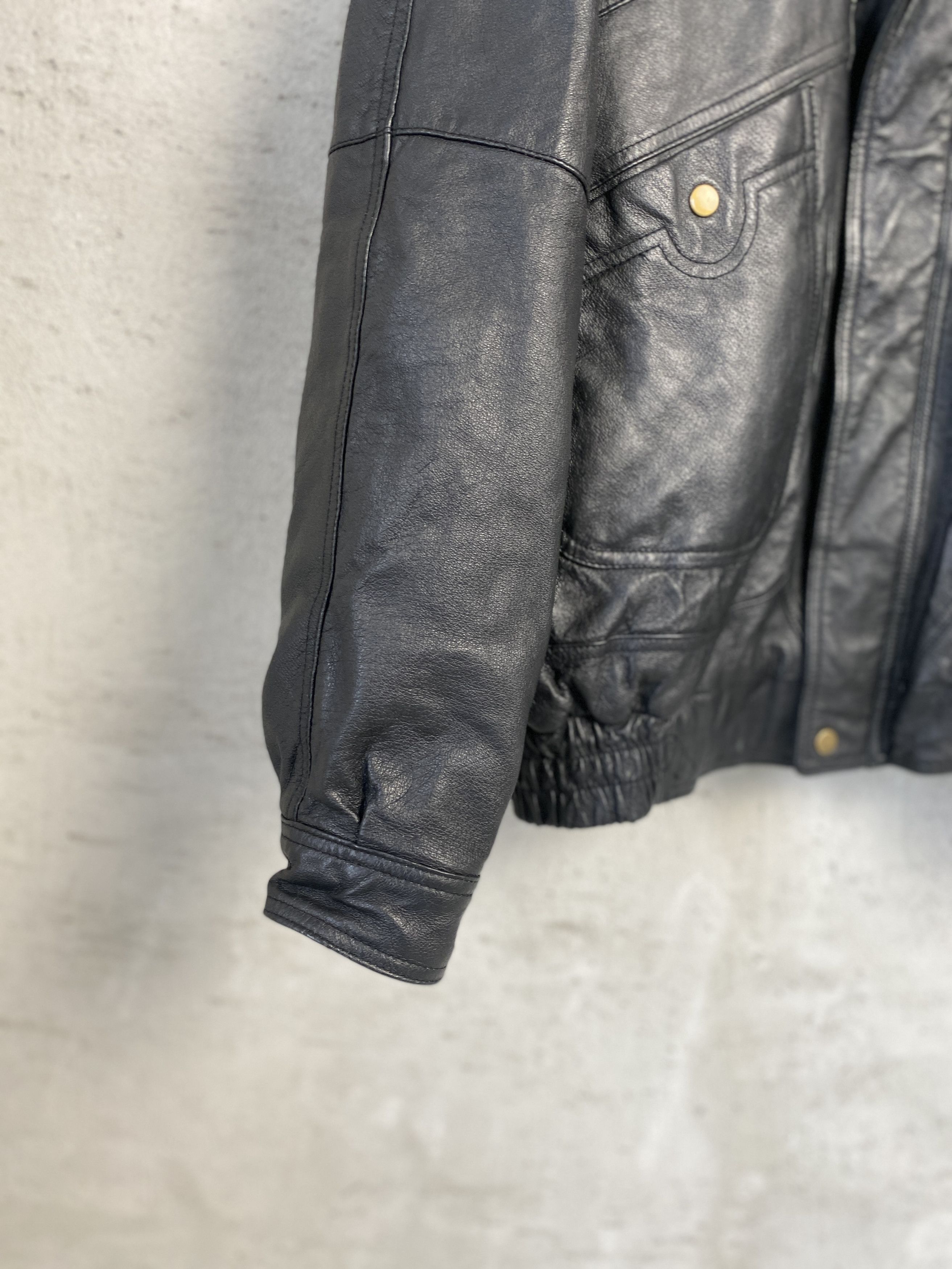 Genuine Leather Vintage real leather jacket heavy opium y2k Size US XL / EU 56 / 4 - 3 Thumbnail