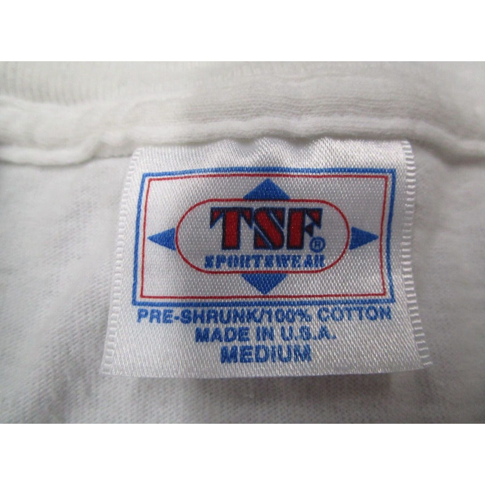 Vintage VINTAGE TSF Sportswear T-Shirt Men Medium White 90s Art Deco South Beach Mens Size US M / EU 48-50 / 2 - 2 Thumbnail
