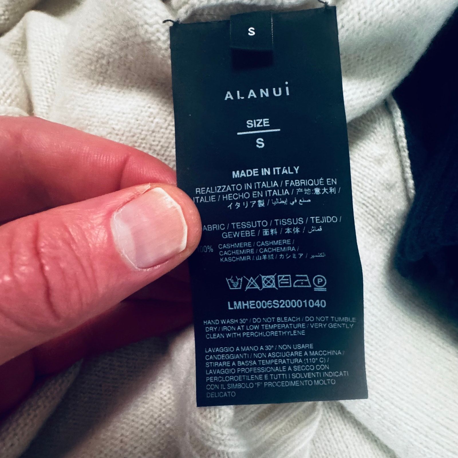 Alanui ALANUI: Men's Rider 100% Cashmere Sweater - Size Small Size US S / EU 44-46 / 1 - 4 Thumbnail