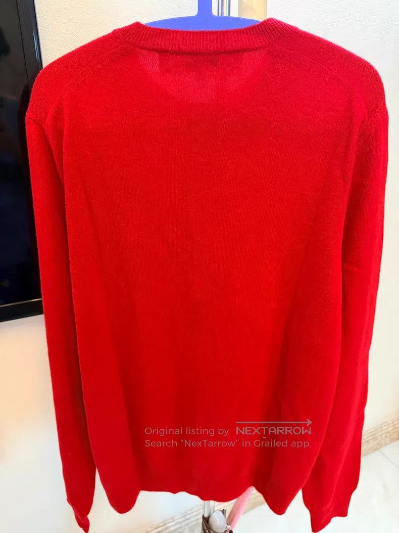 Comme des Garcons Comme des Garcons Red wool cardigan Size L / US 10 / IT 46 - 2 Thumbnail