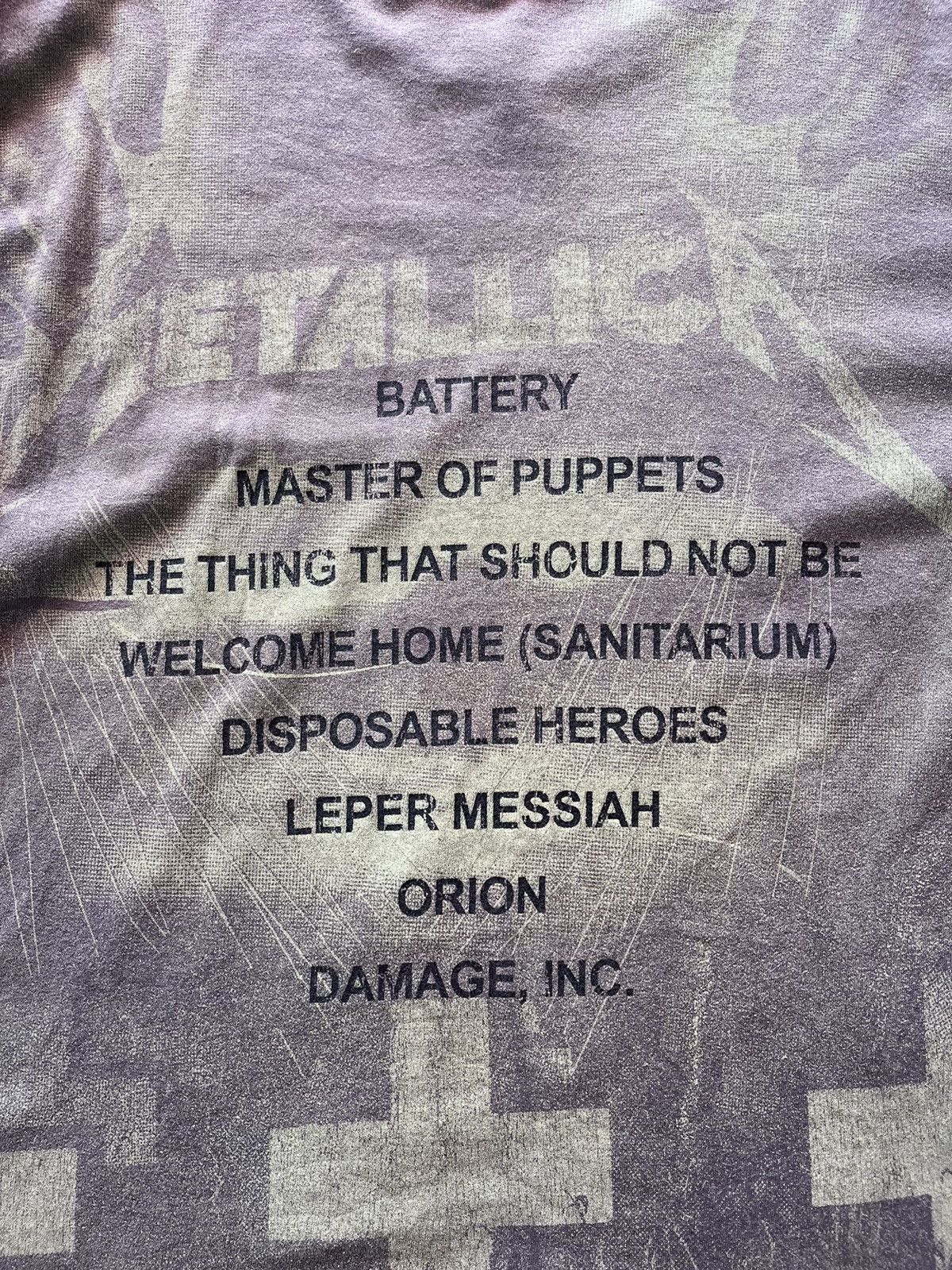 Band Tees × Metallica × Vintage RARE Vintage Metallica Master Of Puppets Size US L / EU 52-54 / 3 - 8 Thumbnail