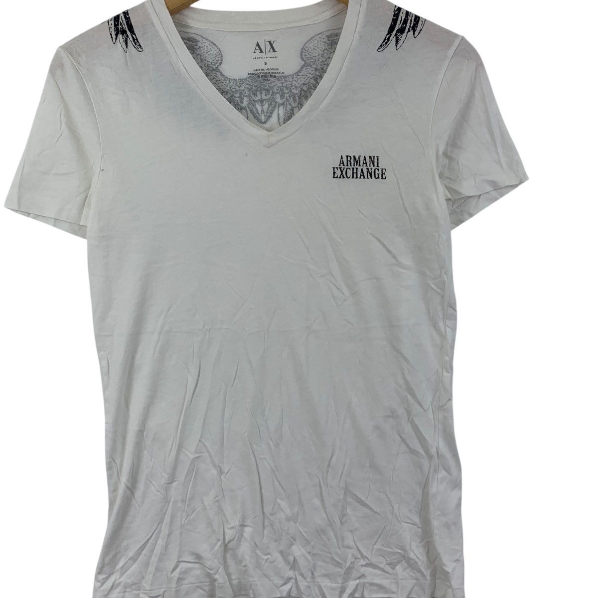Armani Exchange ARMANI EXCHANGE EMPORIO Wings Of Angels Tee Shirt Top Size S / US 4 / IT 40 - 3 Thumbnail